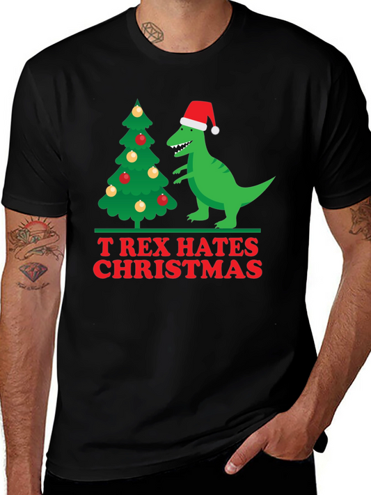 T-Rex Hates Christmas Holiday T-Shirt