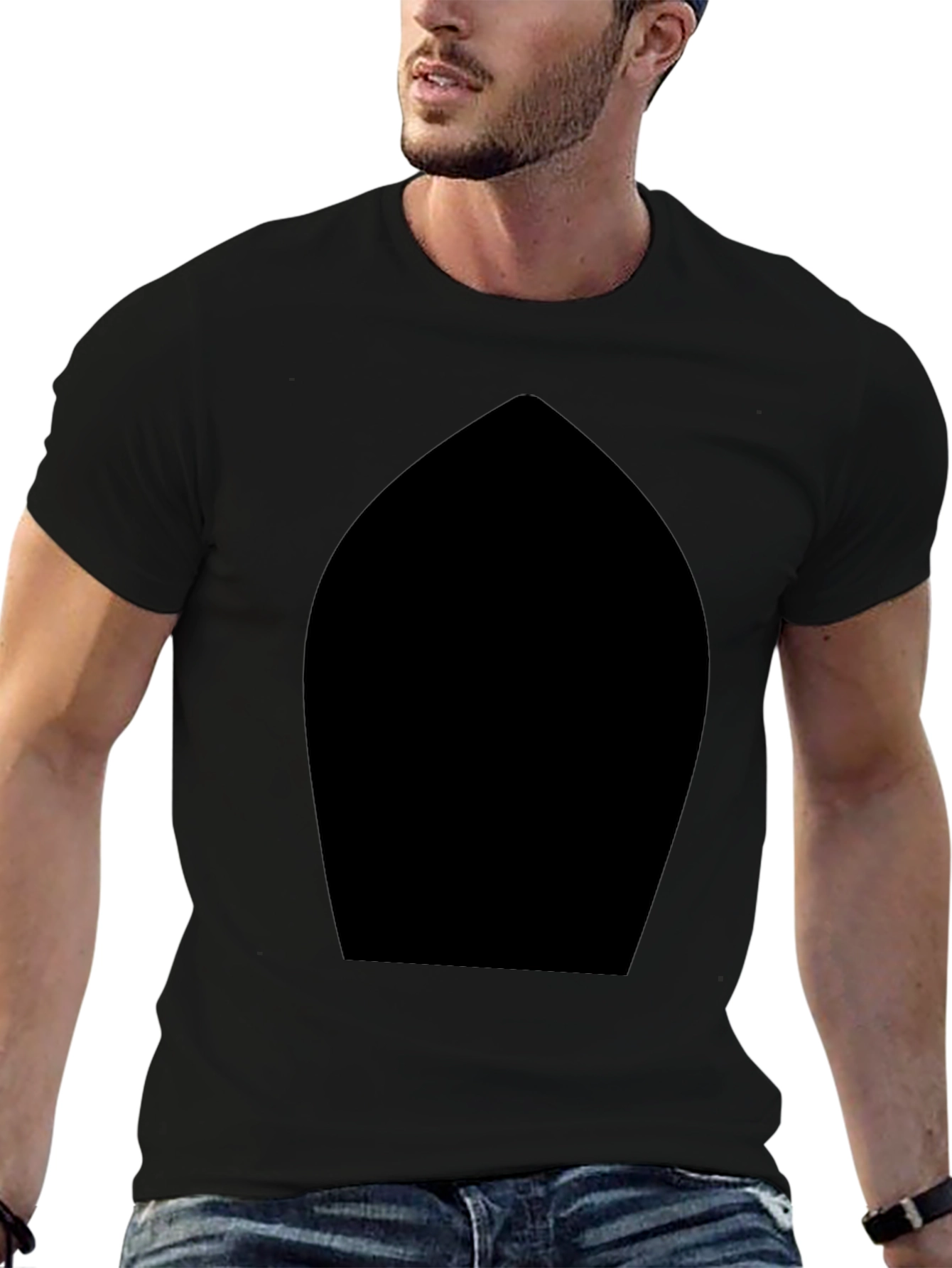 Mens Black T-Shirt - Basic & Versatile Style
