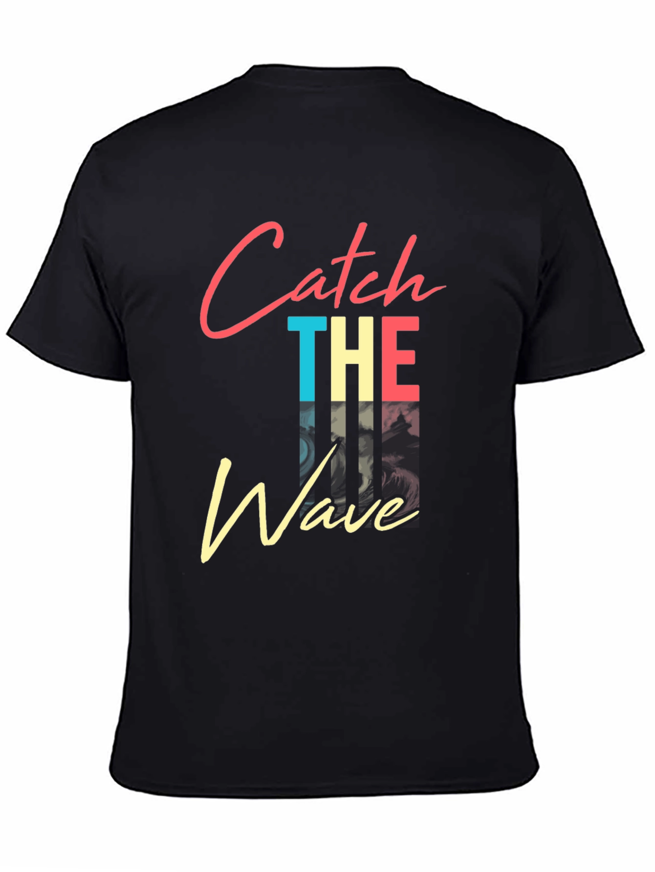 Catch The Wave Graphic Tee - Retro Style