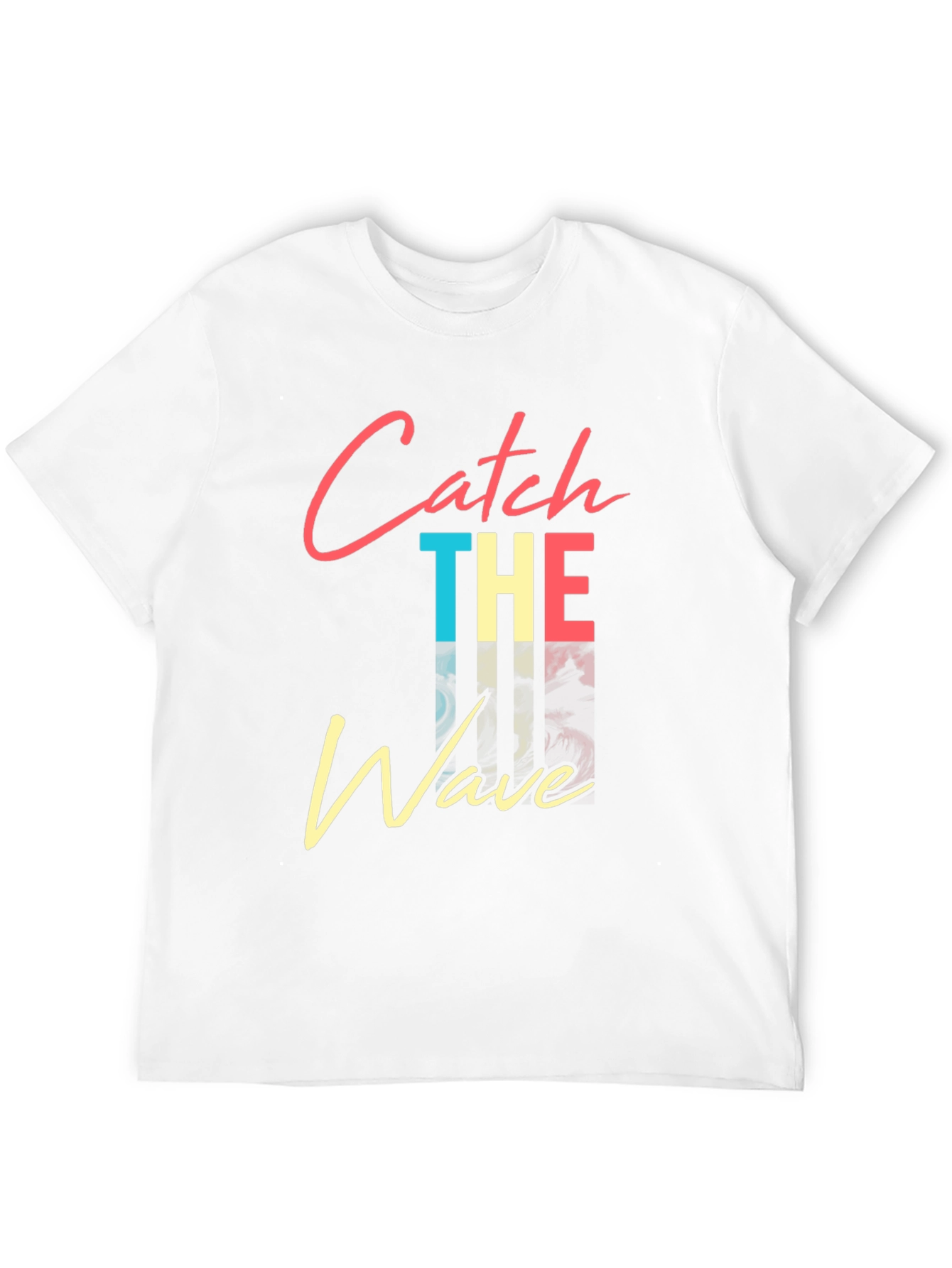Catch The Wave Graphic Tee - Retro Style