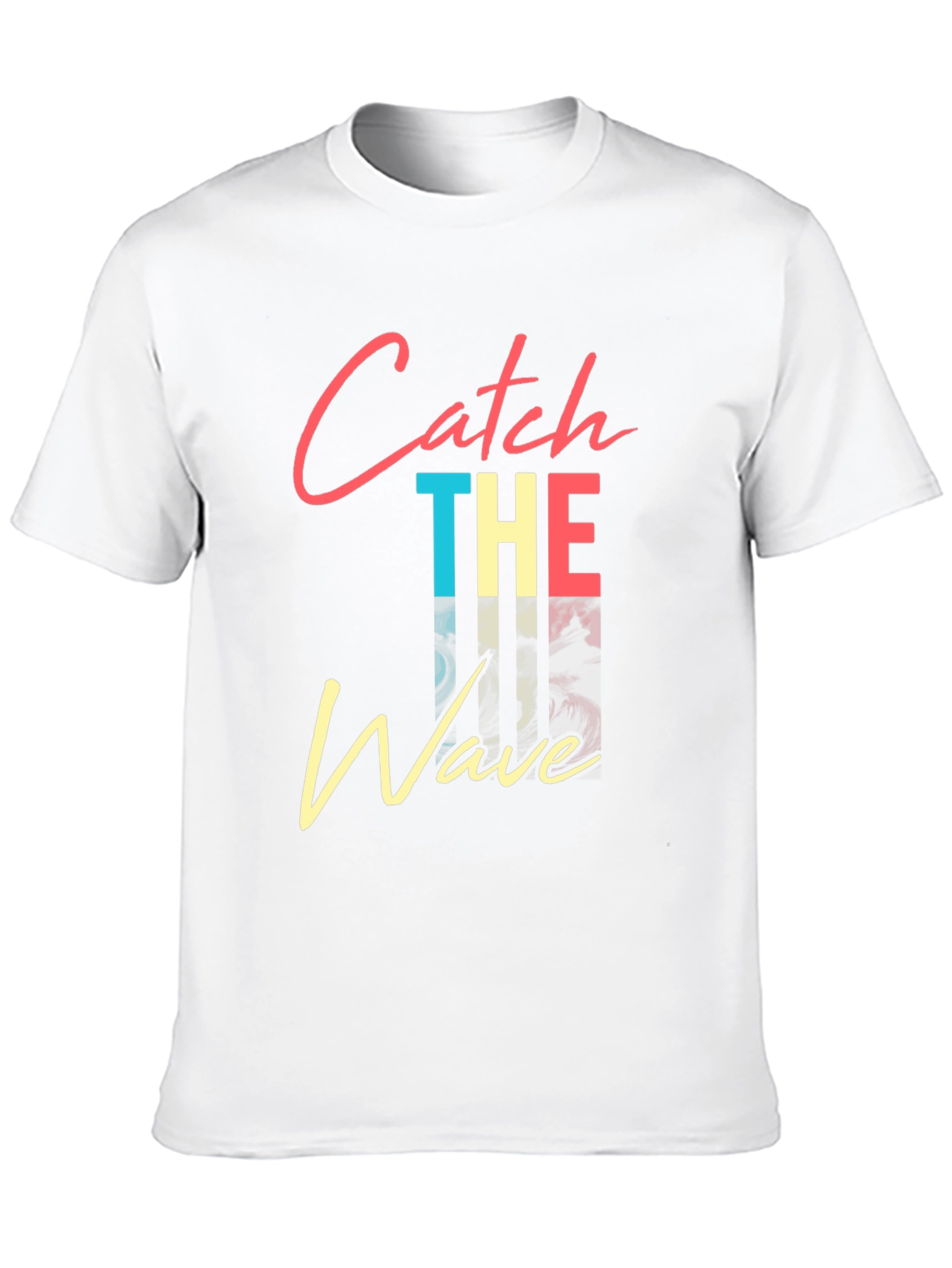 Catch The Wave Graphic Tee - Retro Style