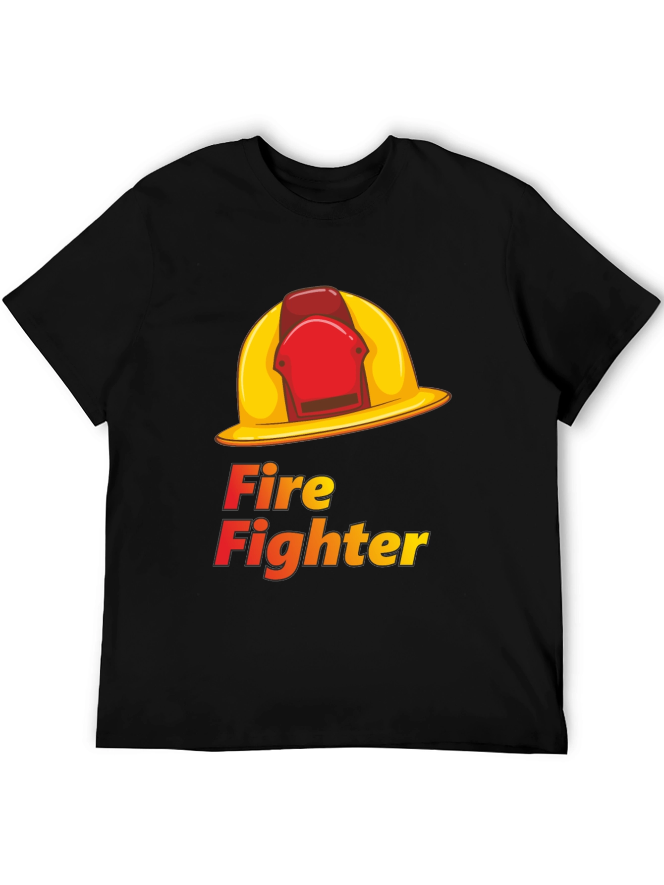 Firefighter Helmet T-Shirt - Heroic Design
