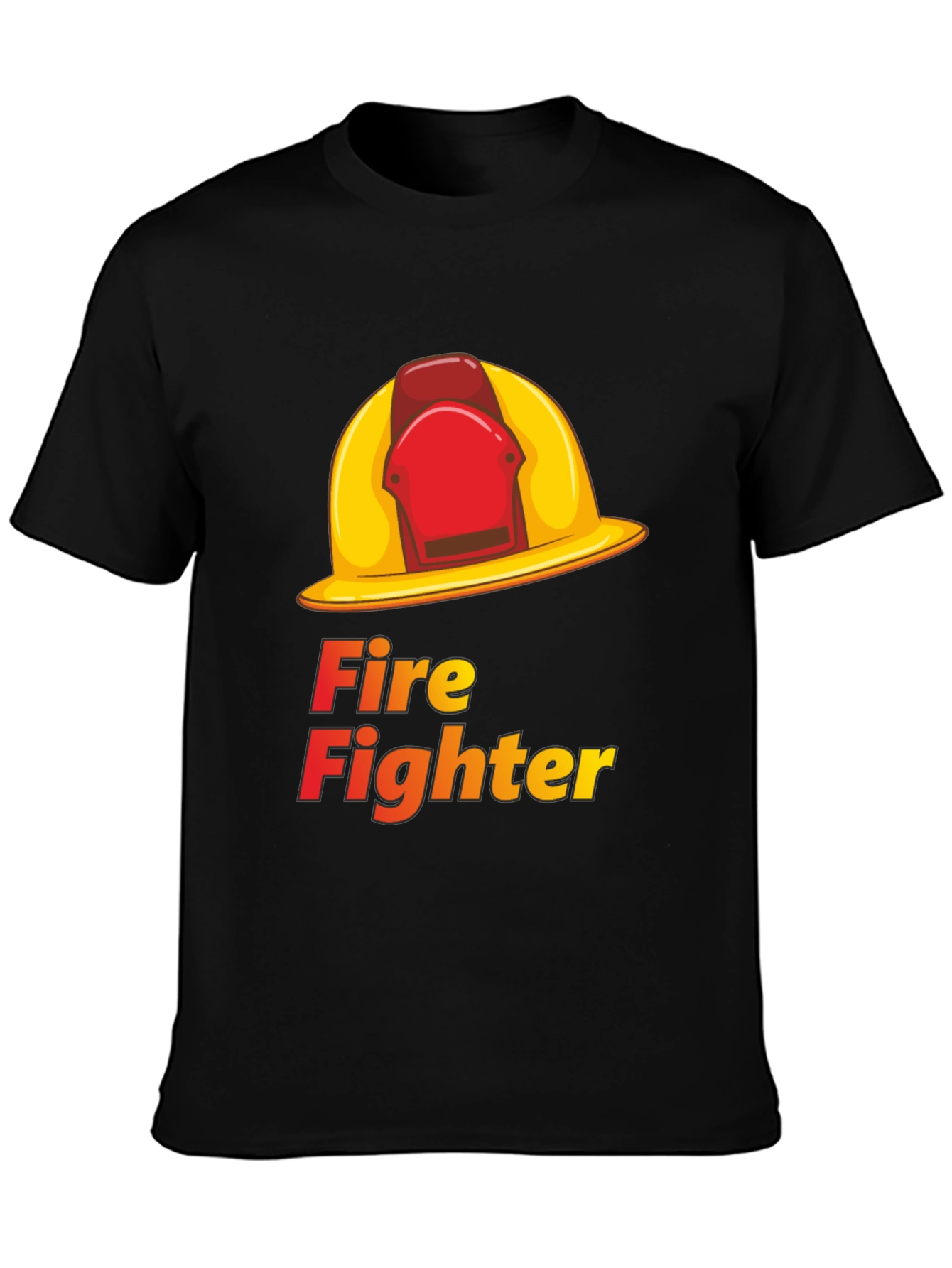 Firefighter Helmet T-Shirt - Heroic Design