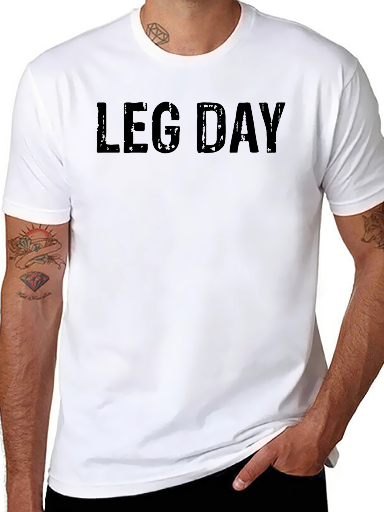 Leg Day Graphic Tee - Mens Fitness Apparel