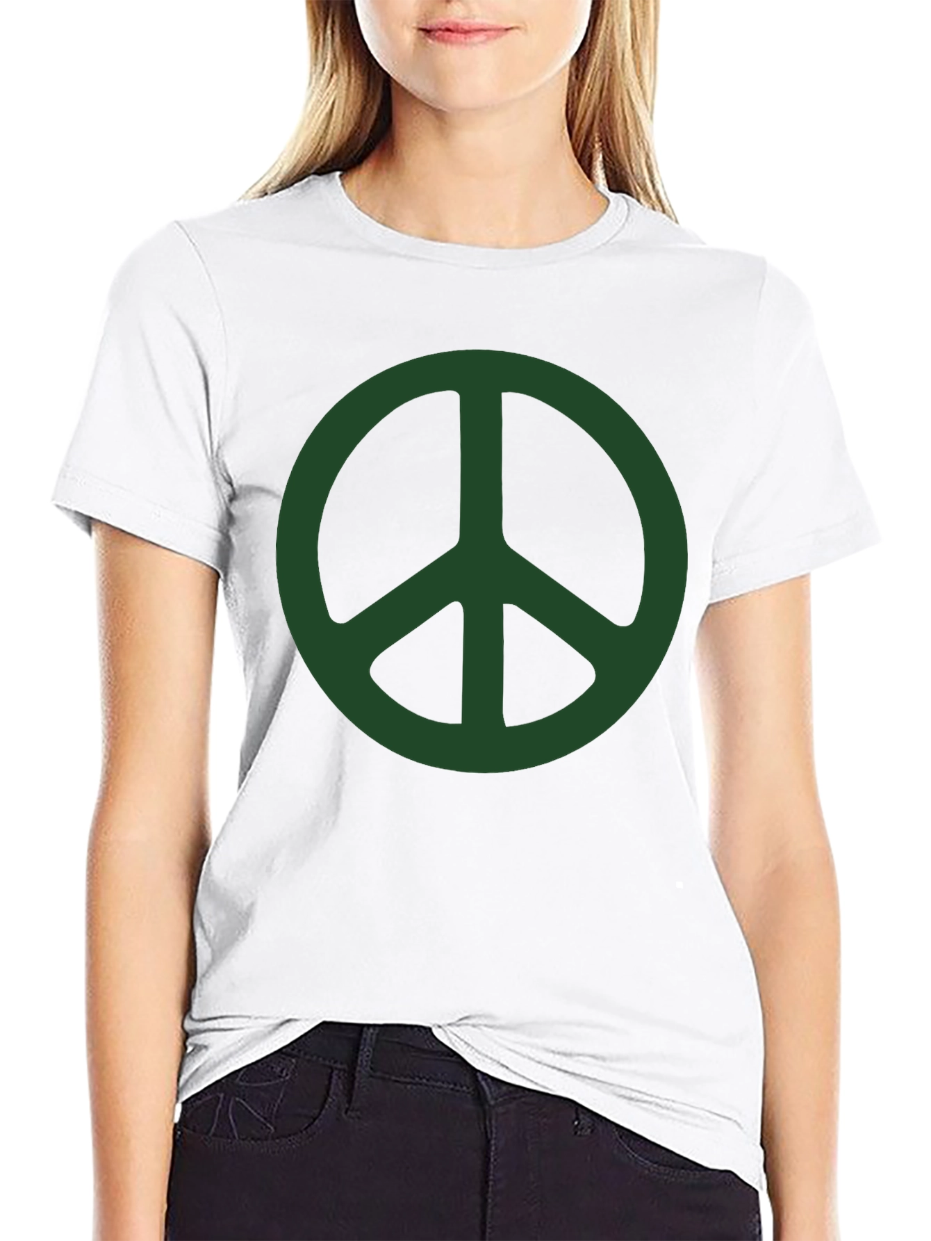 Peace Sign Graphic T-Shirt - Casual Style