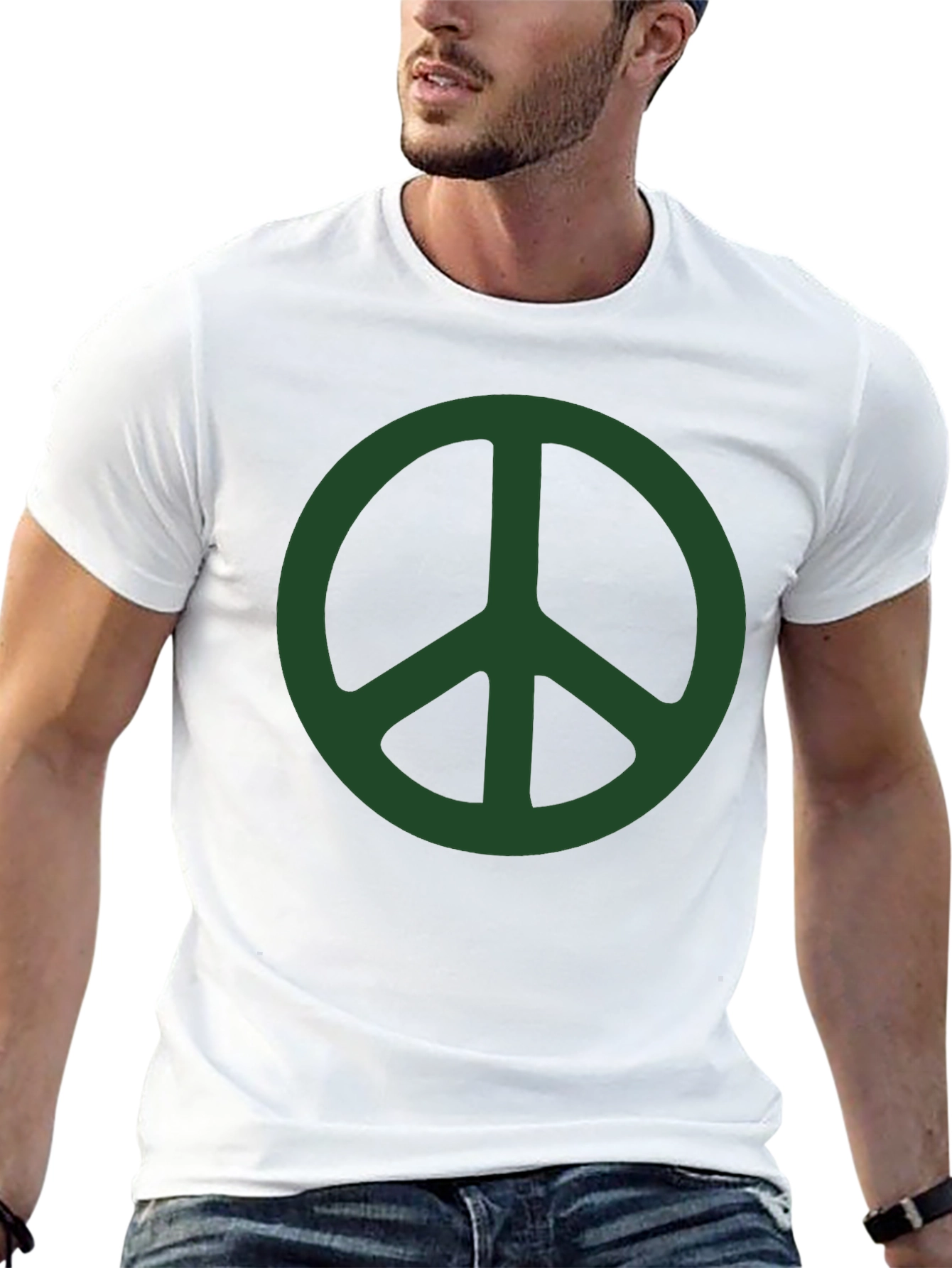 Peace Sign Graphic T-Shirt - Casual Style
