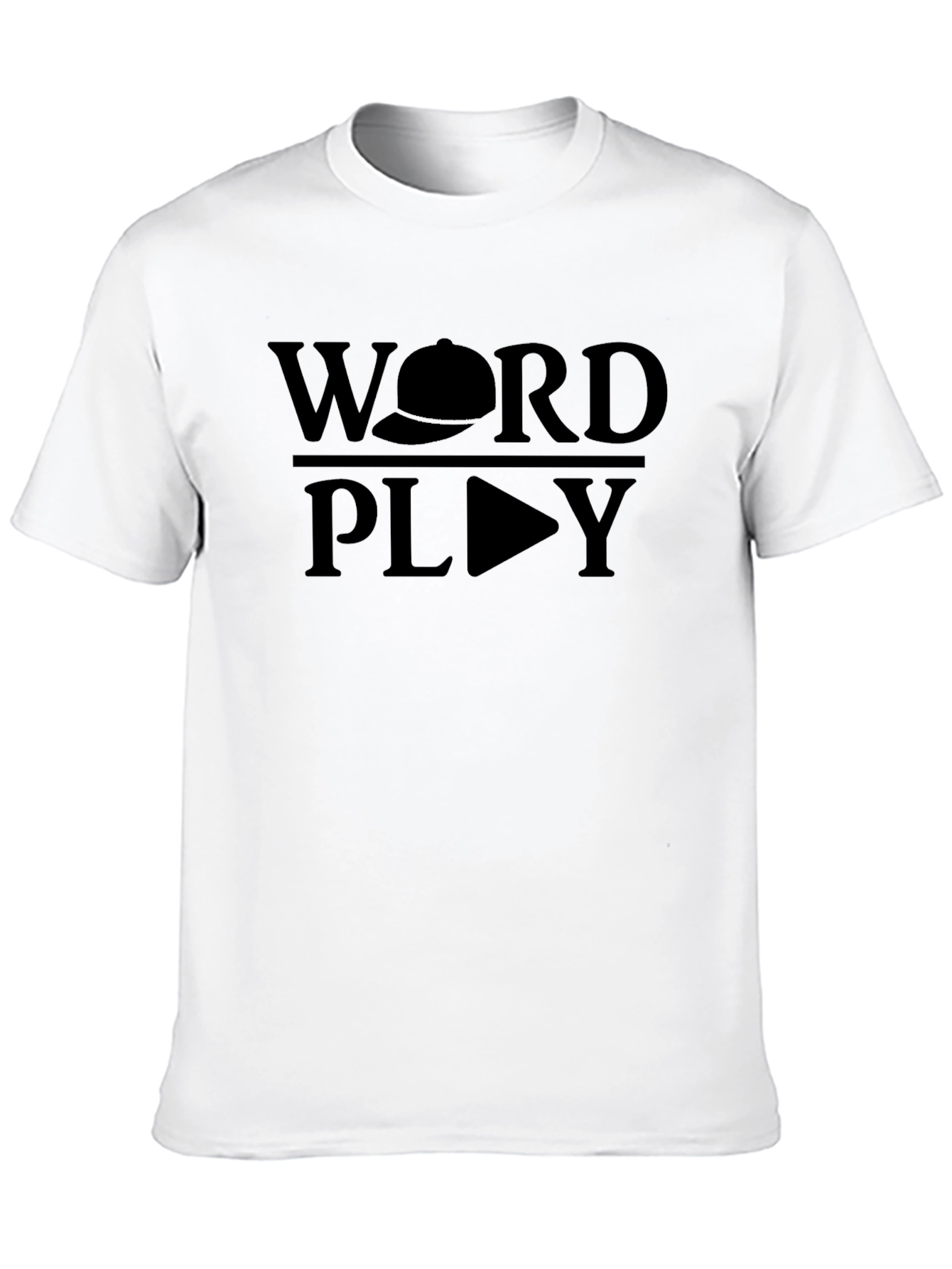 Word Play Graphic Tee - Black Cotton