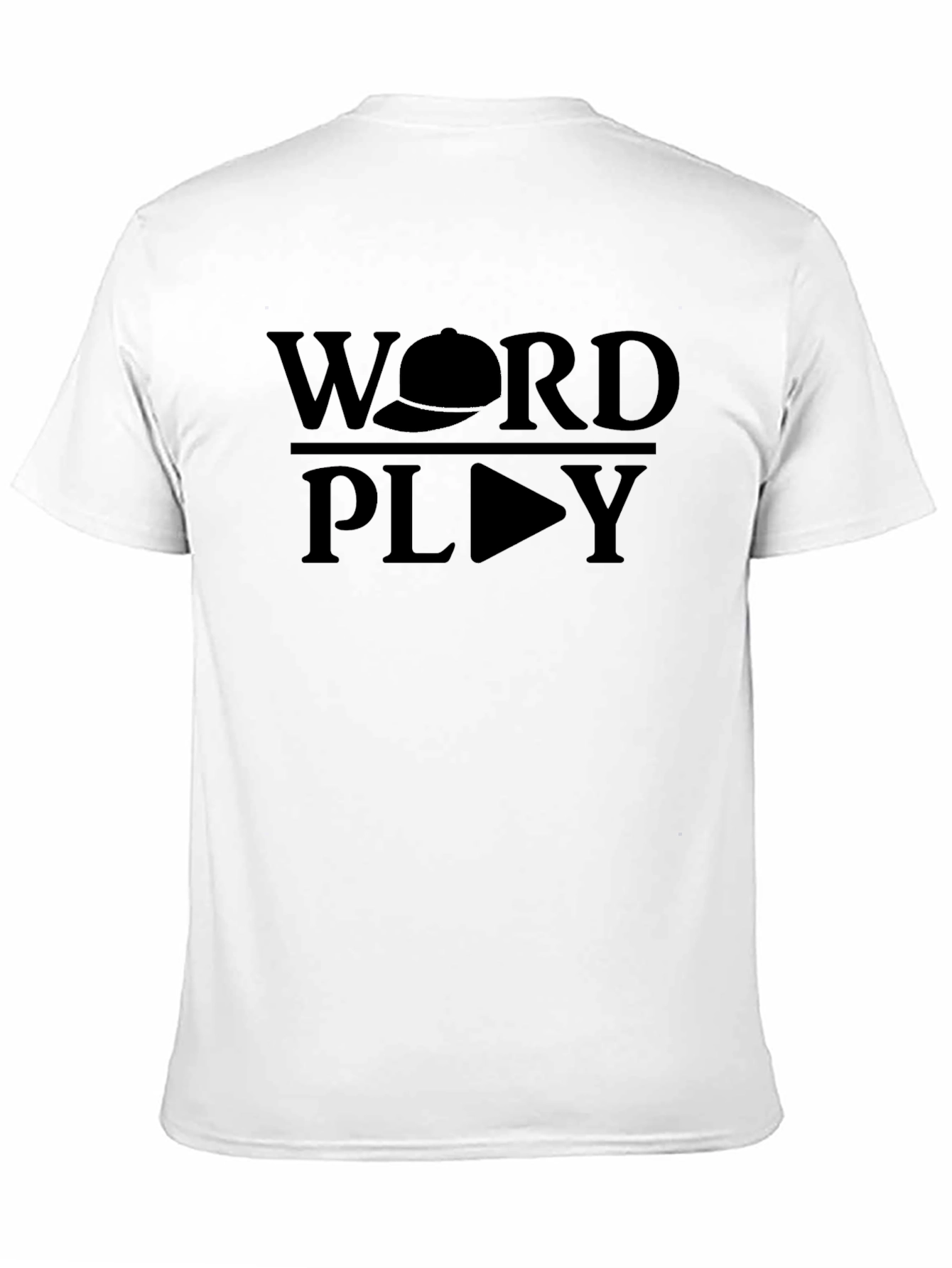 Word Play Graphic Tee - Black Cotton