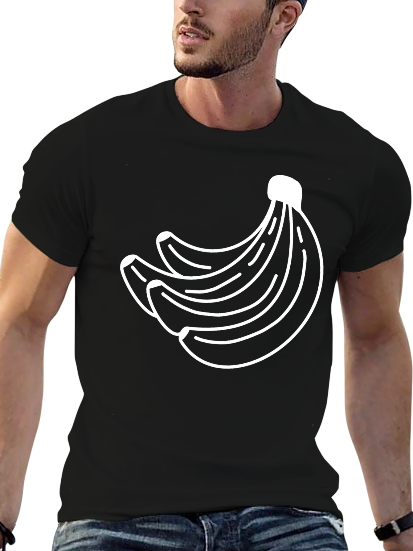 Banana Bunch Graphic Tee - Stylish Fruit Shirt