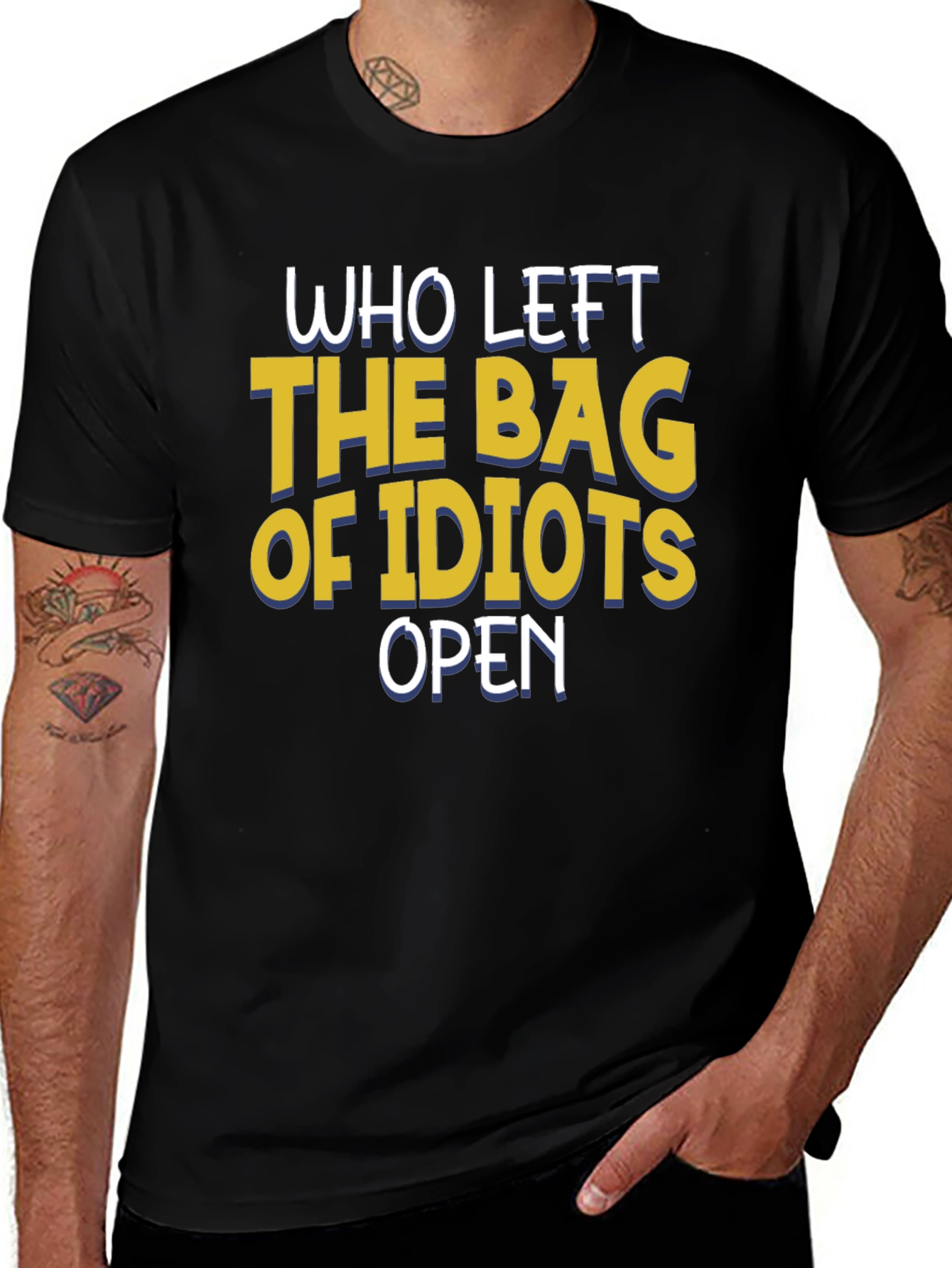 Funny Bag of Idiots Graphic Tee