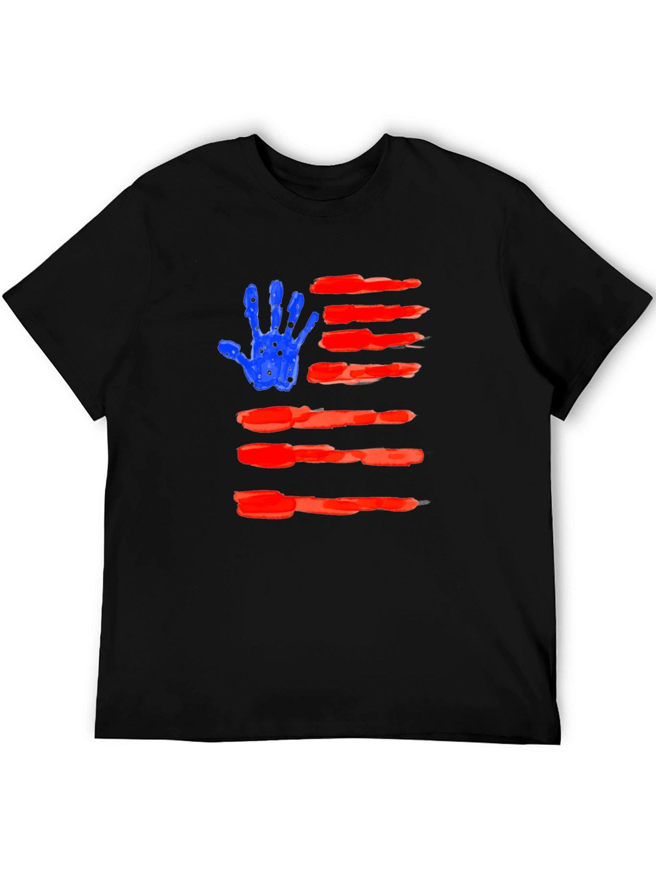 American Flag Handprint T-Shirt