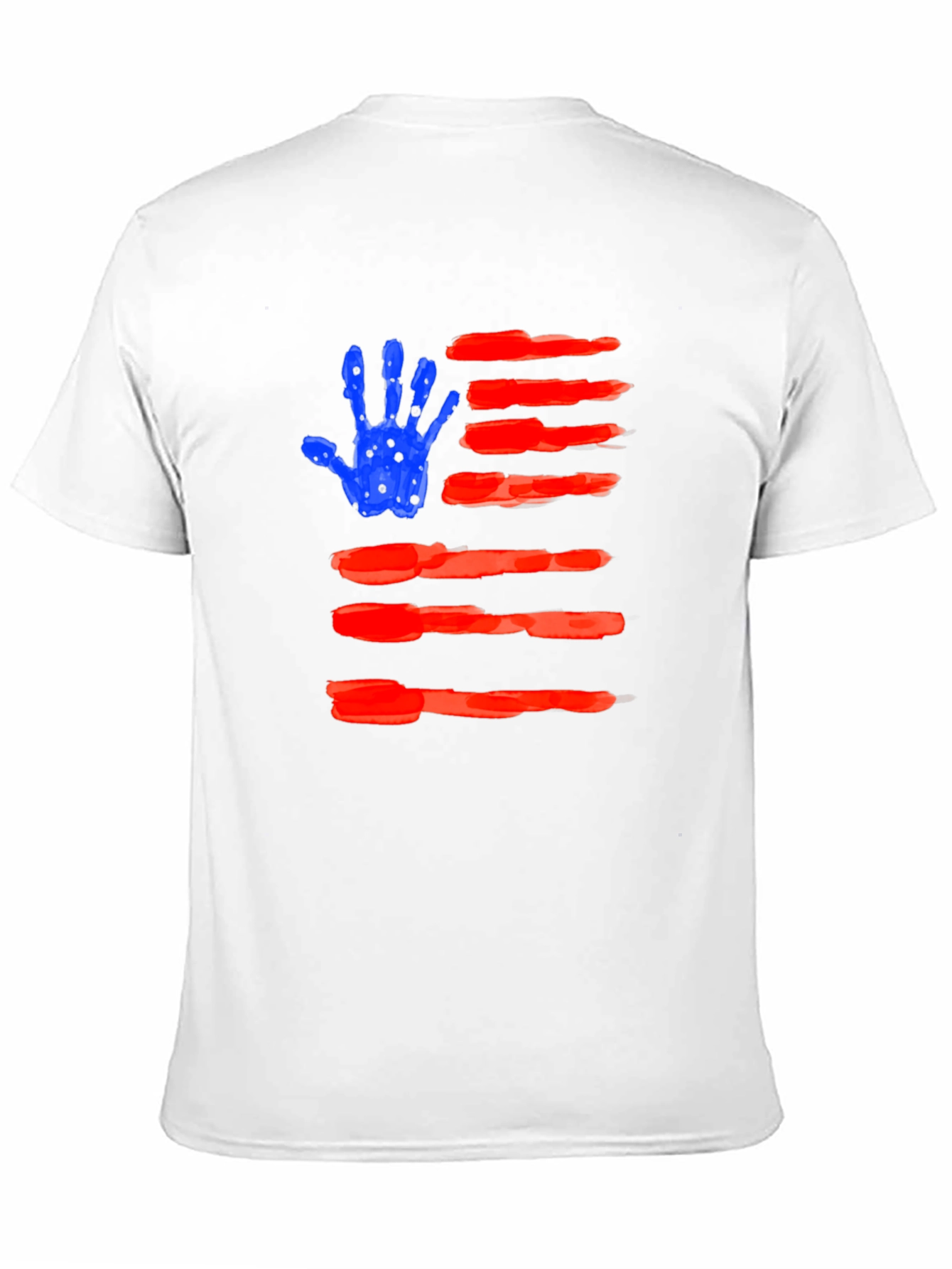 American Flag Handprint T-Shirt
