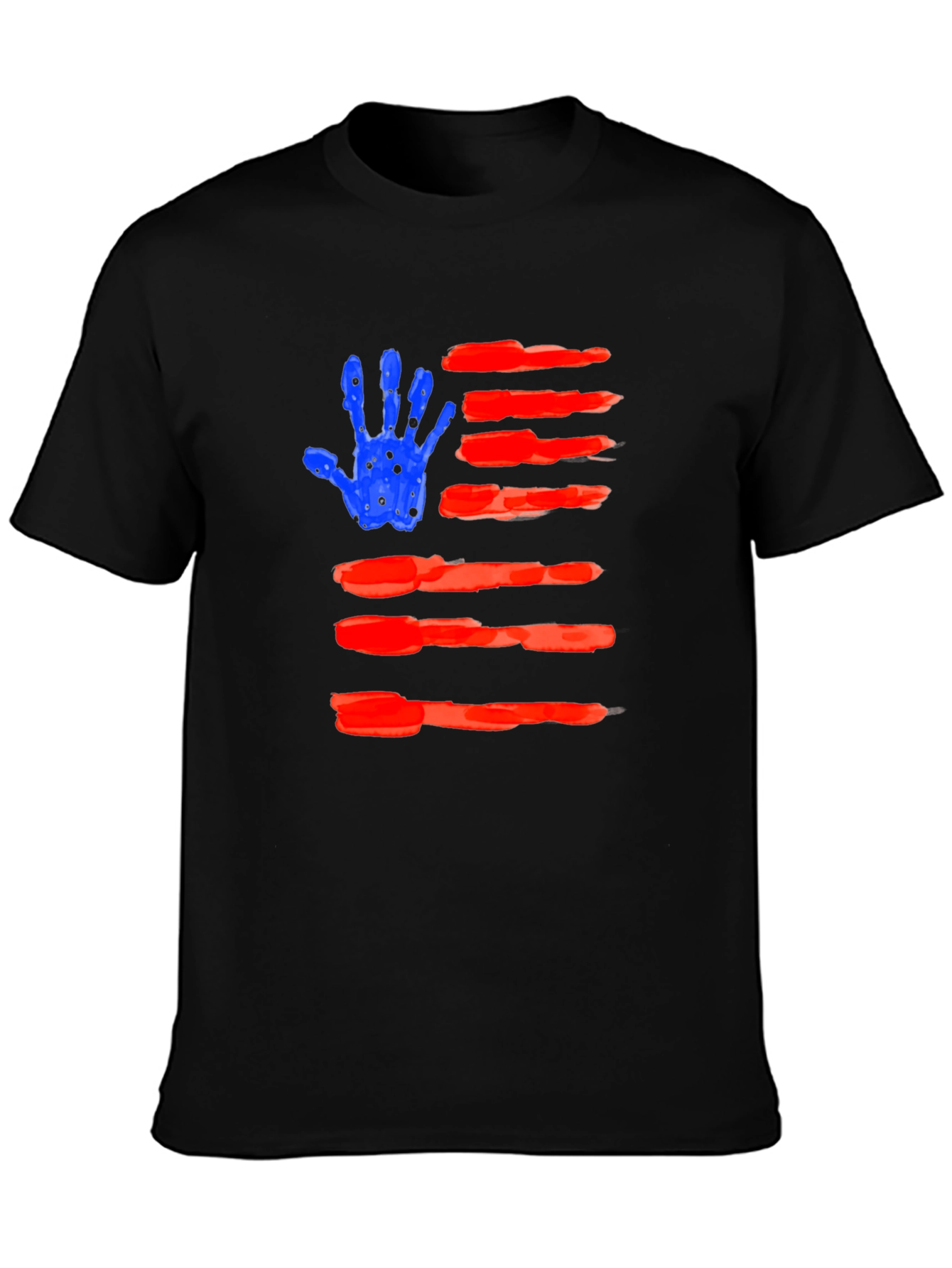 American Flag Handprint T-Shirt