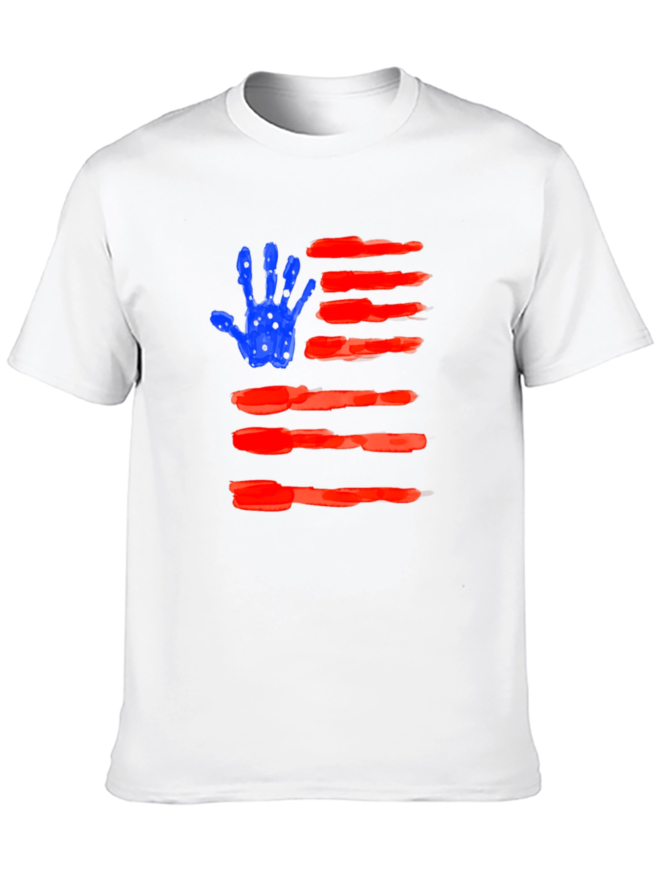 American Flag Handprint T-Shirt