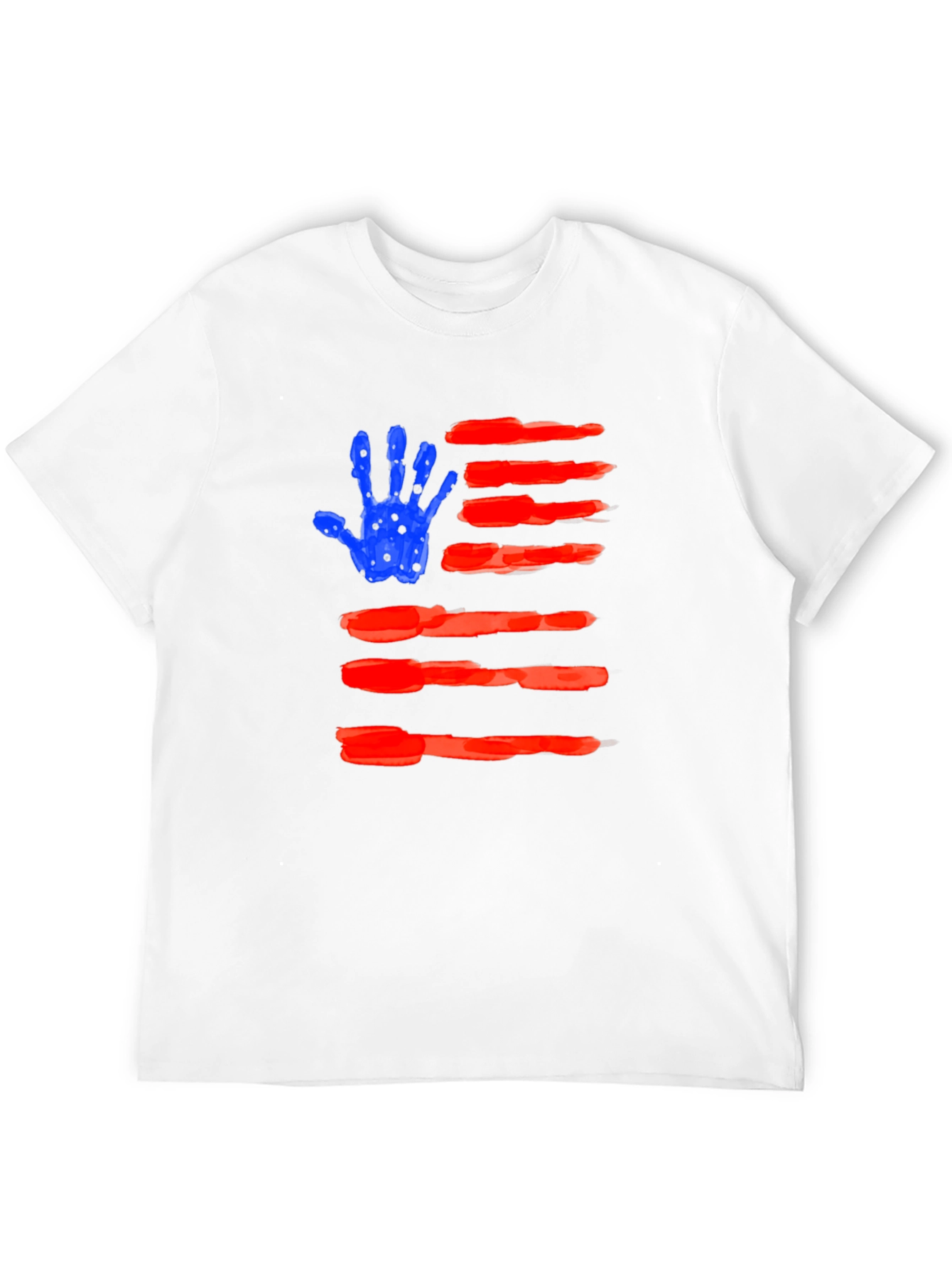 American Flag Handprint T-Shirt