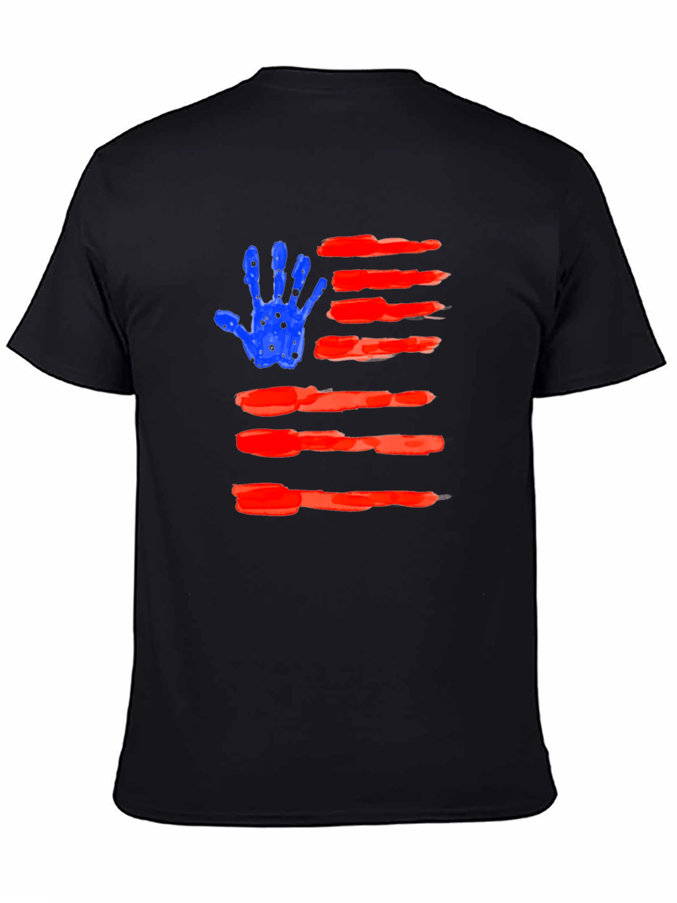 American Flag Handprint T-Shirt