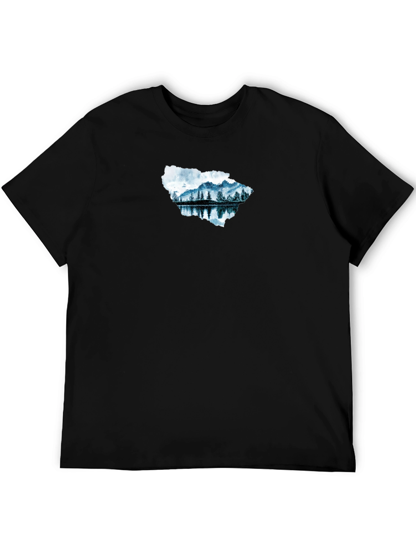 Mountain Lake Graphic Tee - Black