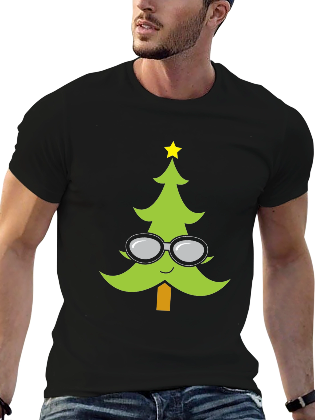 Funny Christmas Tree Geek T-Shirt
