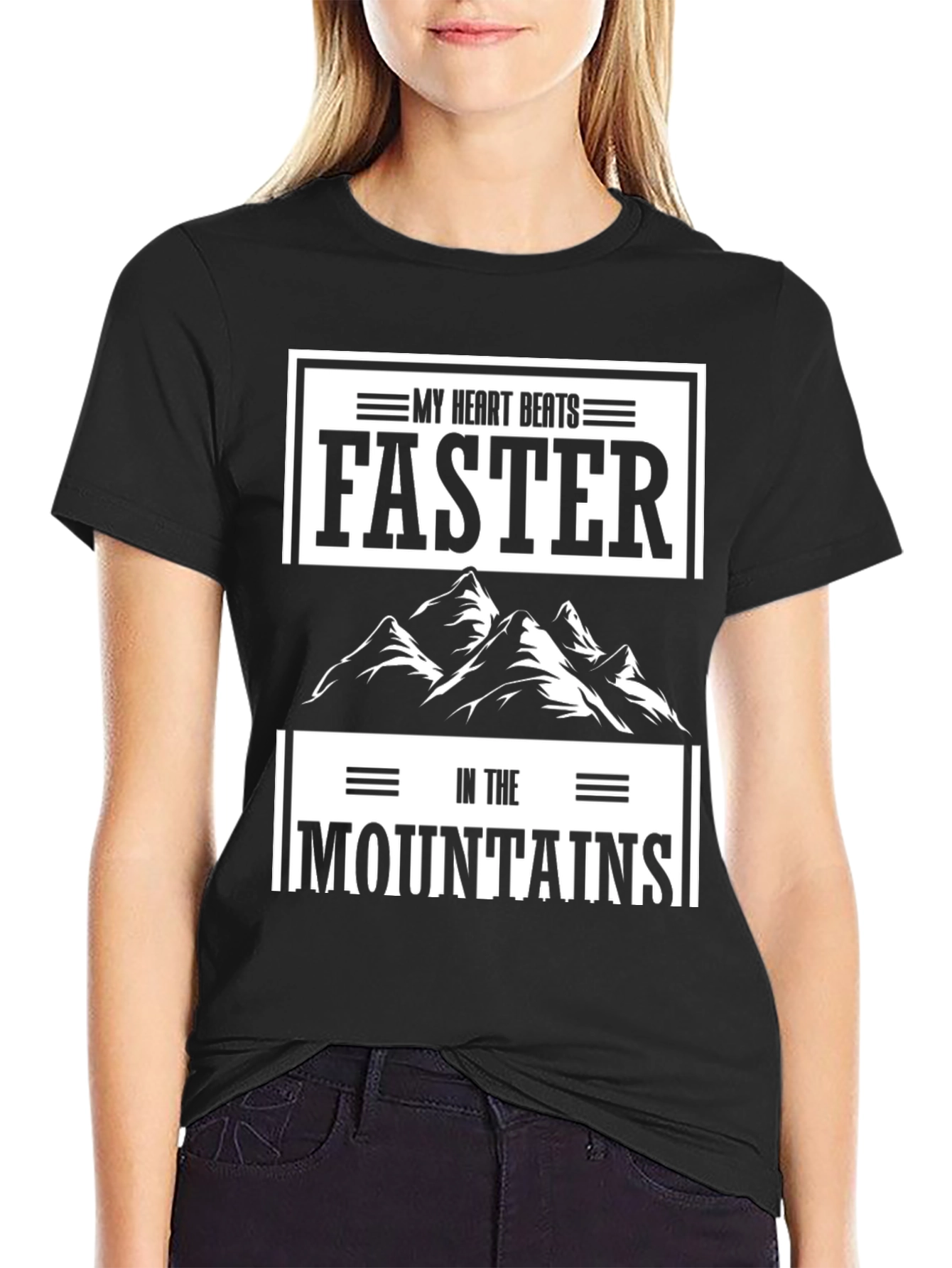 My Heart Beats Faster in the Mountains Graphic Tee