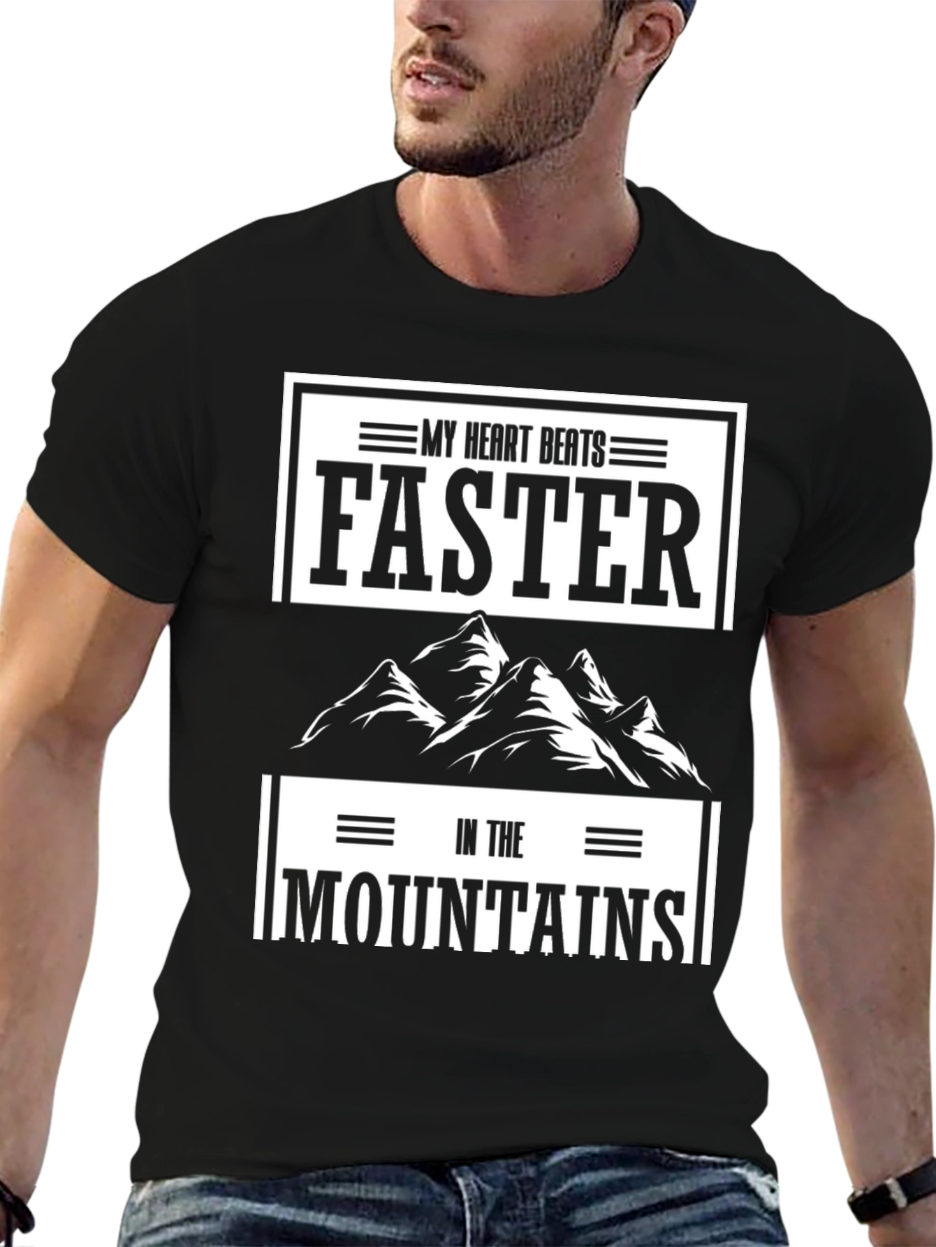 My Heart Beats Faster in the Mountains Graphic Tee