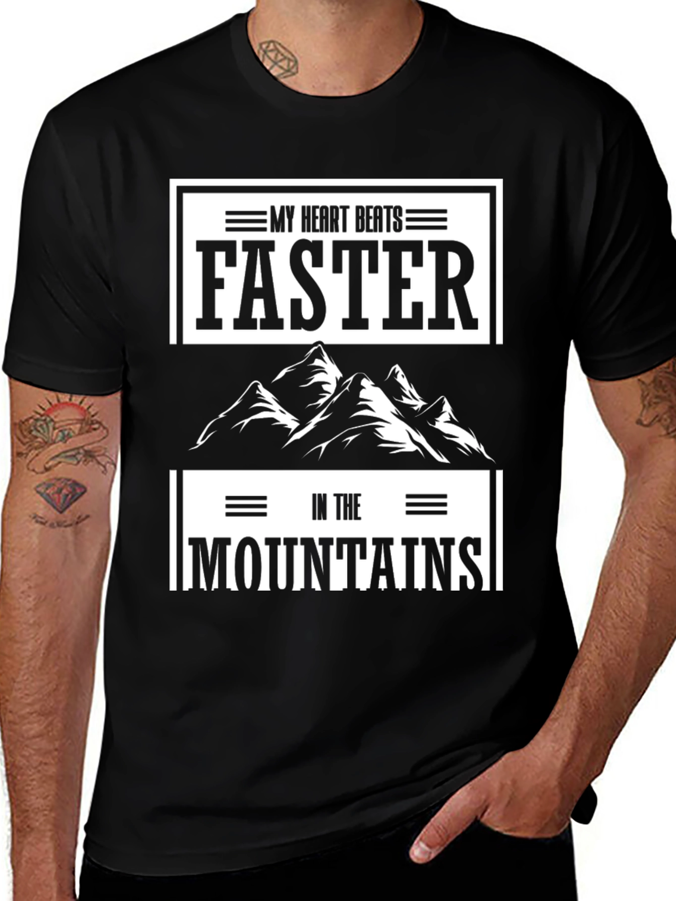 My Heart Beats Faster in the Mountains Graphic Tee