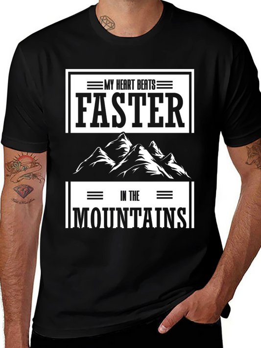 My Heart Beats Faster in the Mountains Graphic Tee