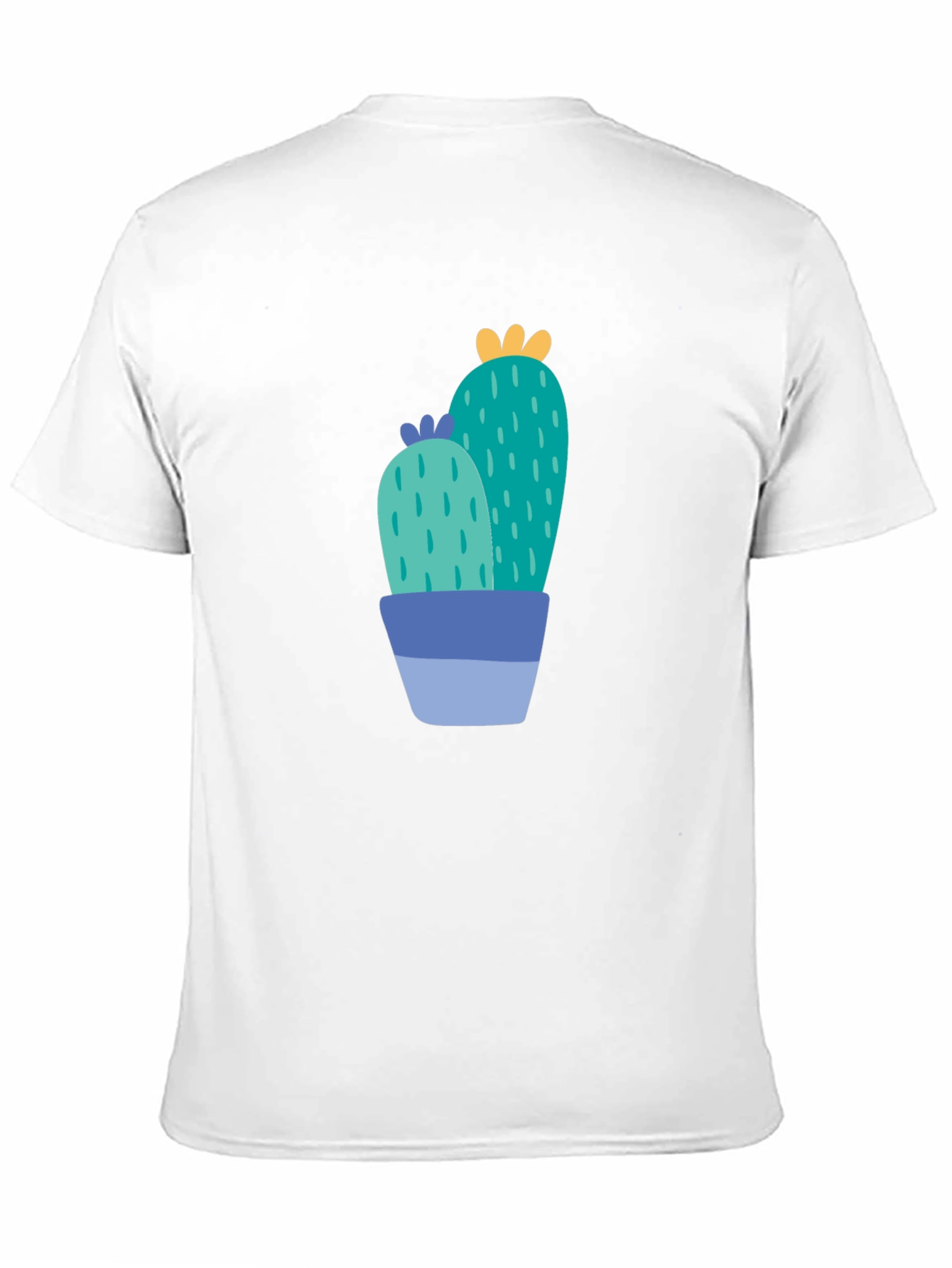 Cactus Graphic Print Black T-Shirt