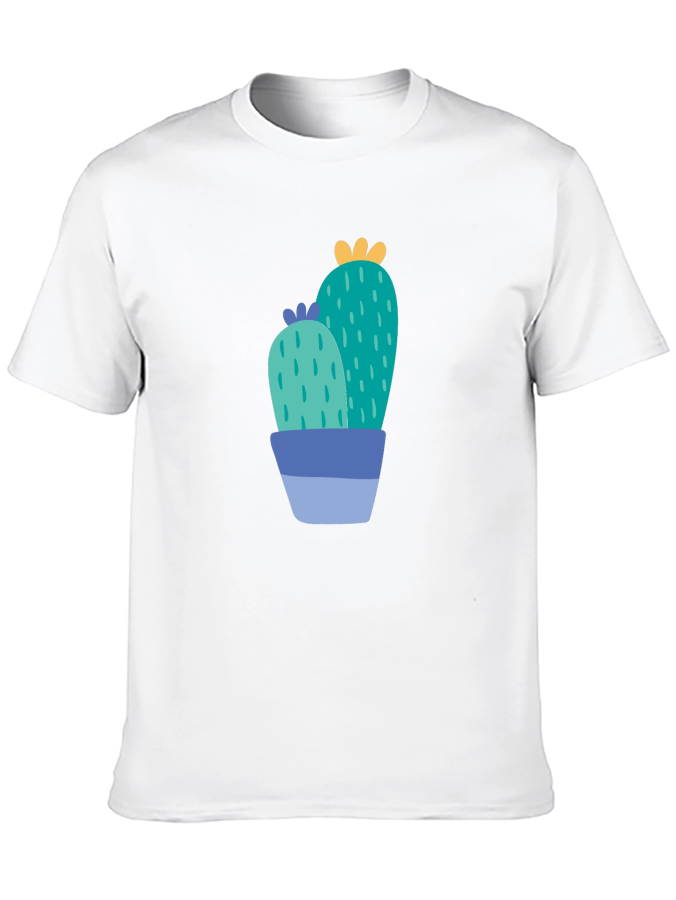 Cactus Graphic Print Black T-Shirt