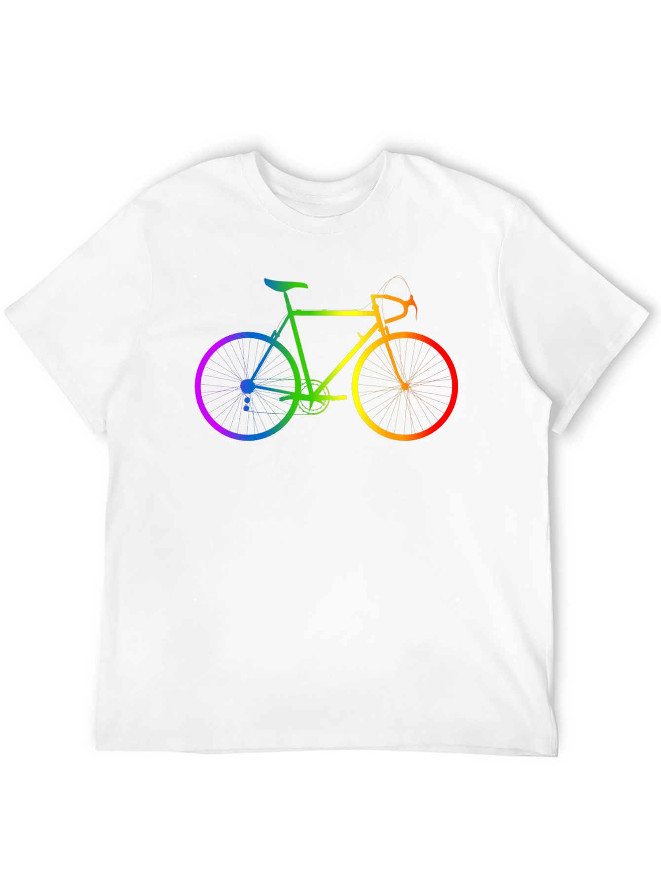 Rainbow Bicycle Graphic T-Shirt