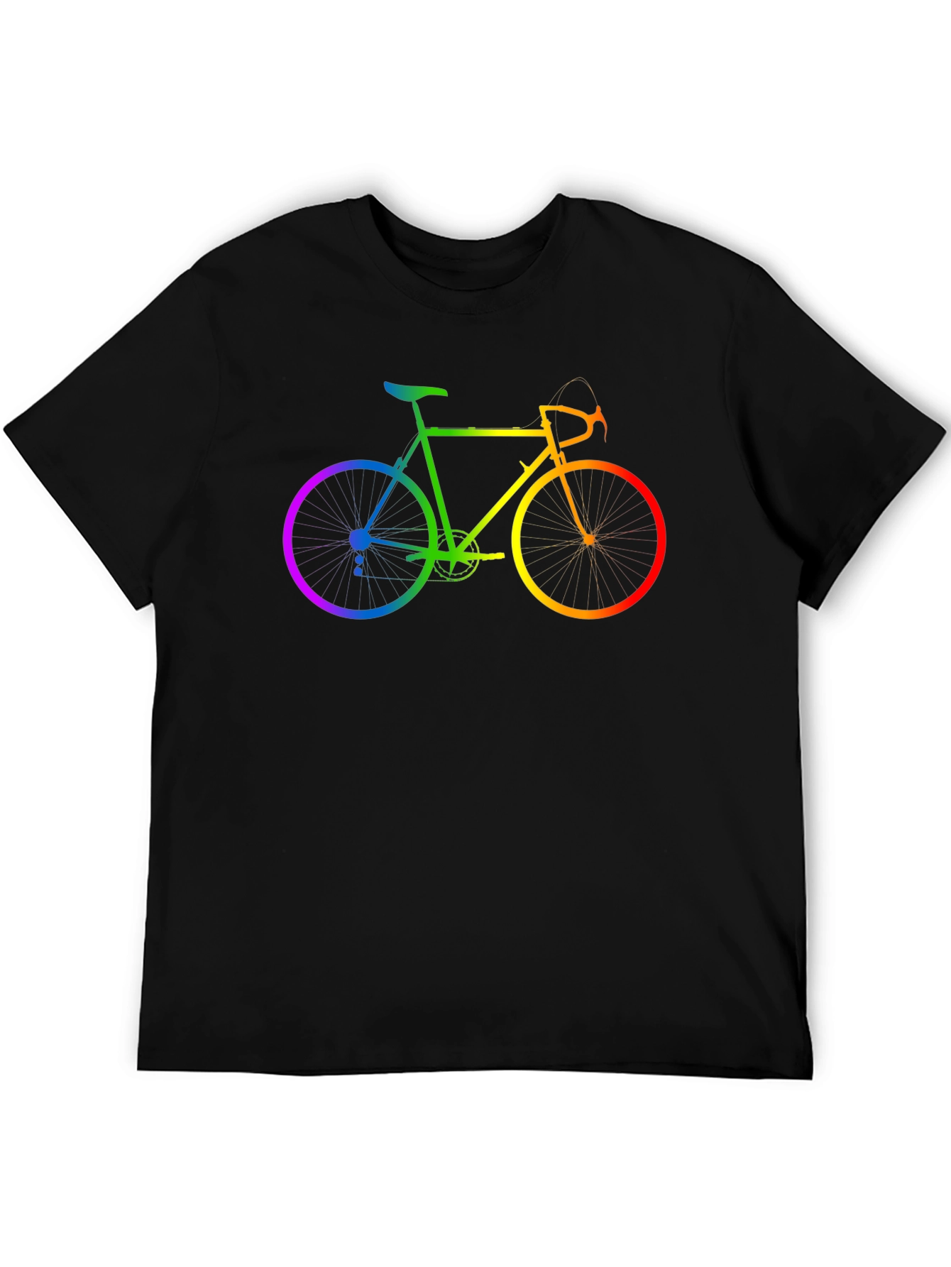 Rainbow Bicycle Graphic T-Shirt