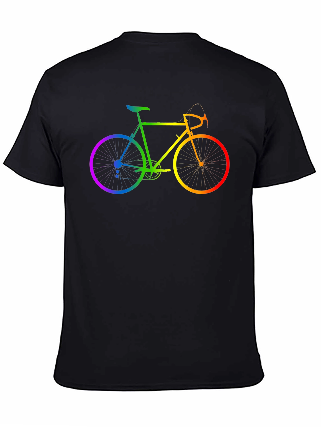Rainbow Bicycle Graphic T-Shirt