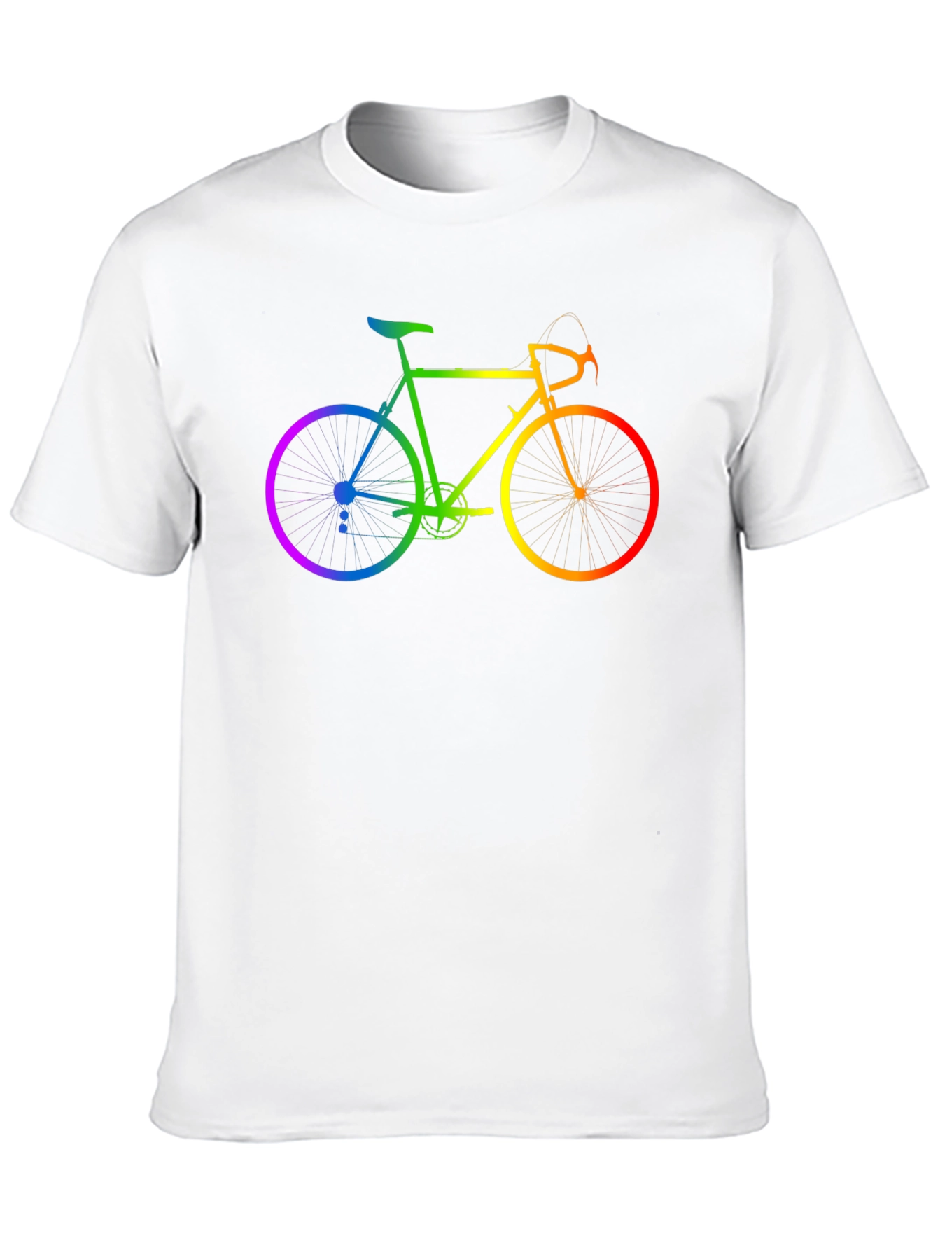Rainbow Bicycle Graphic T-Shirt