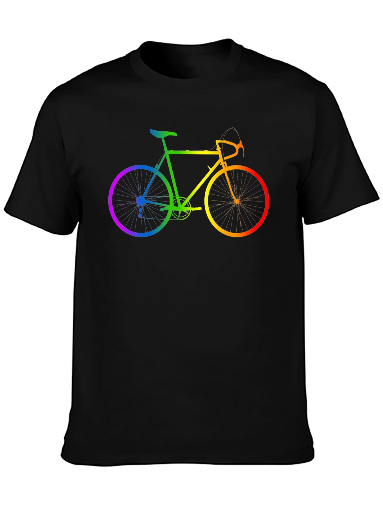 Rainbow Bicycle Graphic T-Shirt
