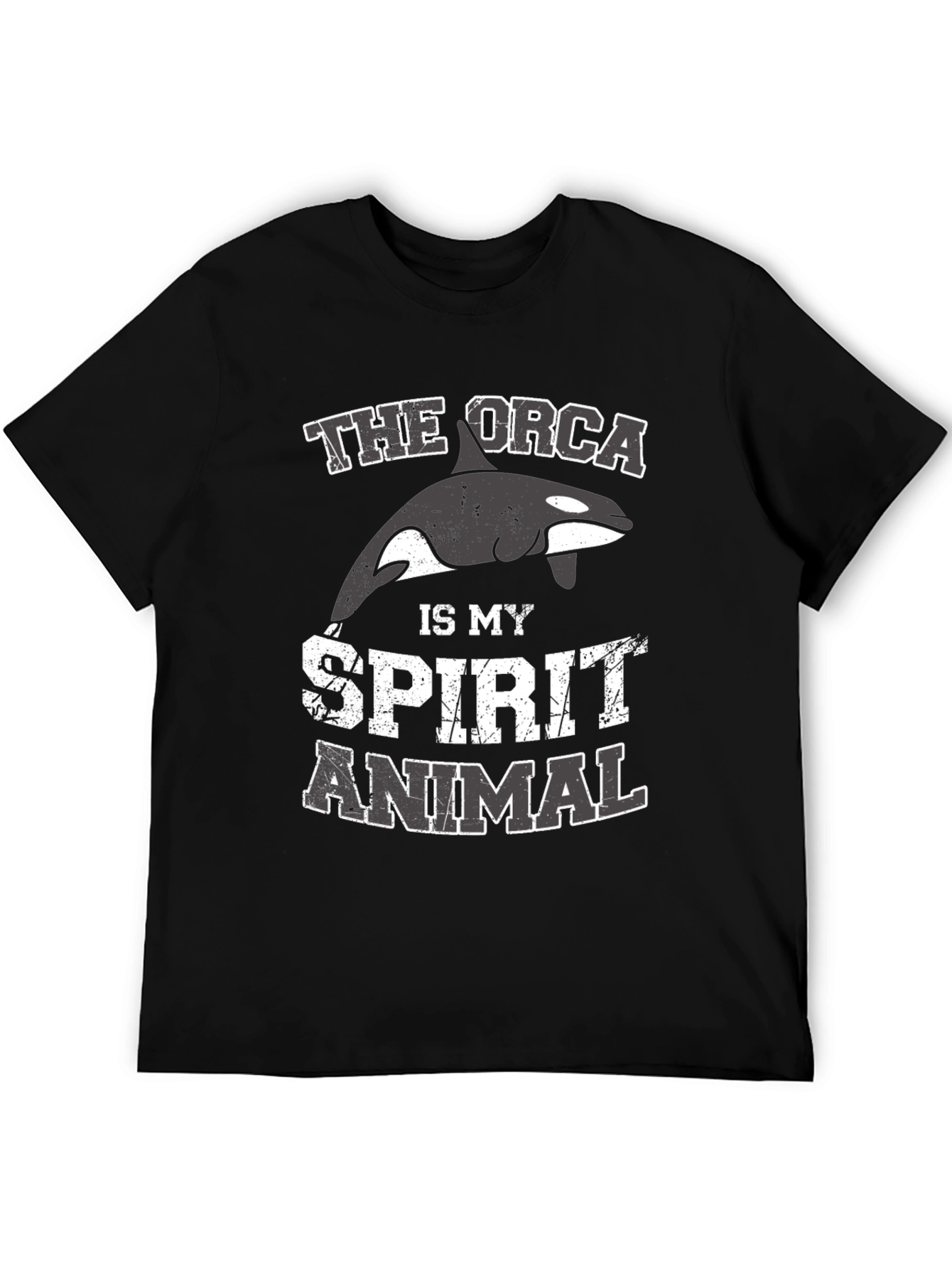 Orca Spirit Animal T-Shirt - Black