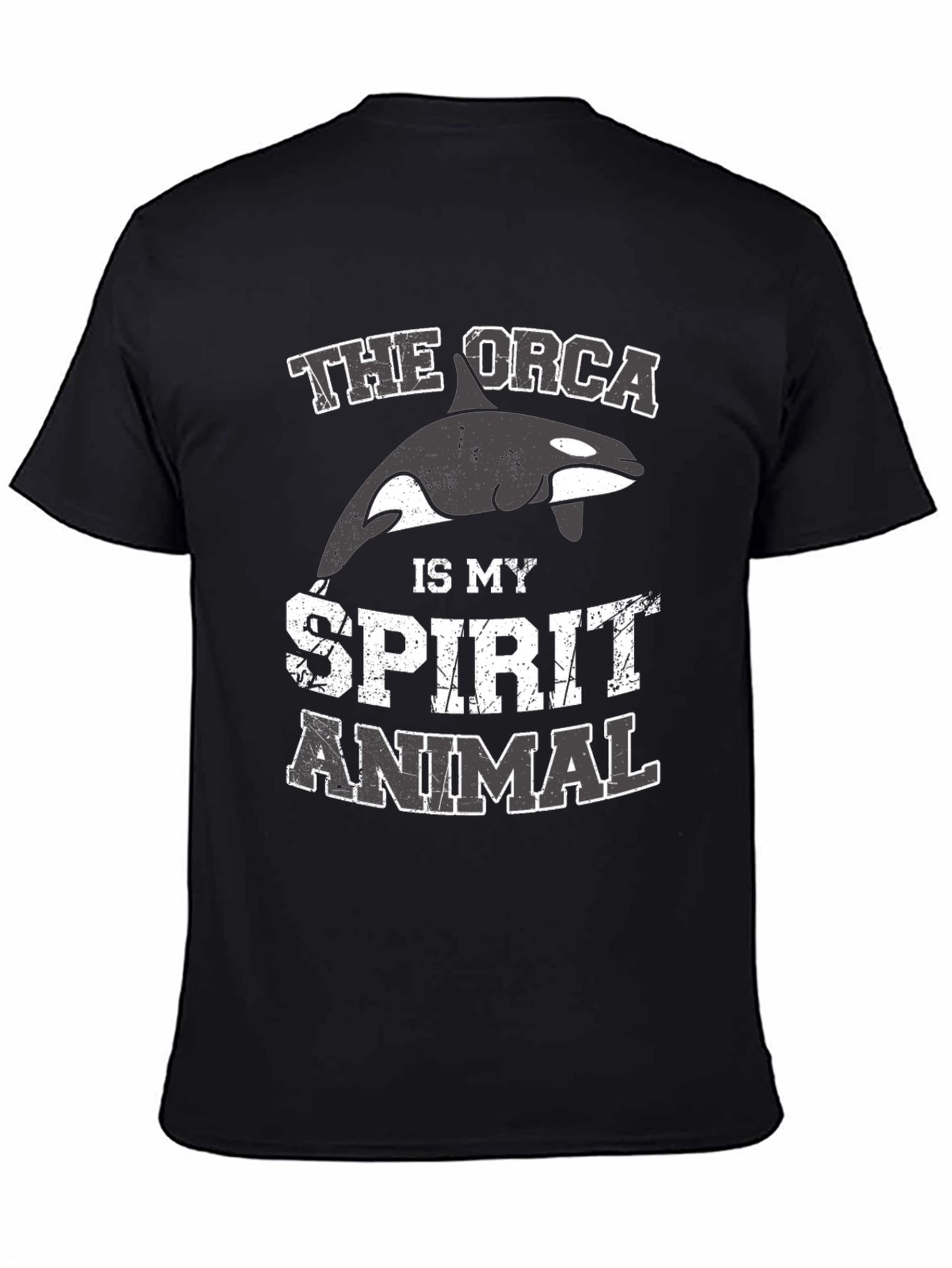 Orca Spirit Animal T-Shirt - Black