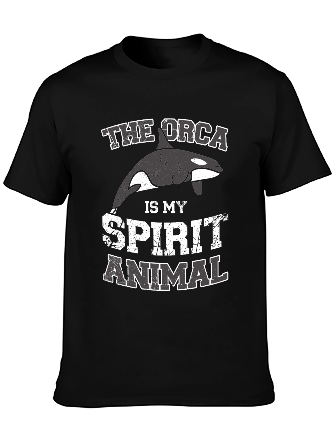 Orca Spirit Animal T-Shirt - Black