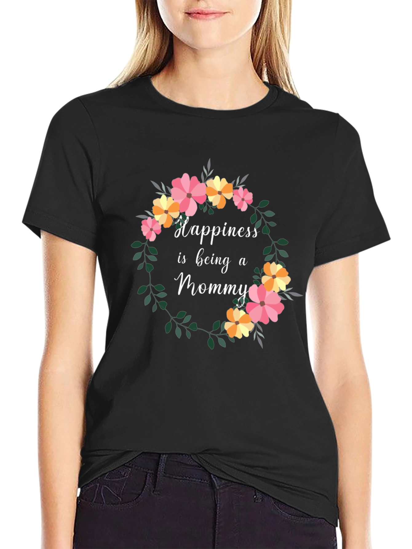 Happiness is Being a Mommy Graphic Tee