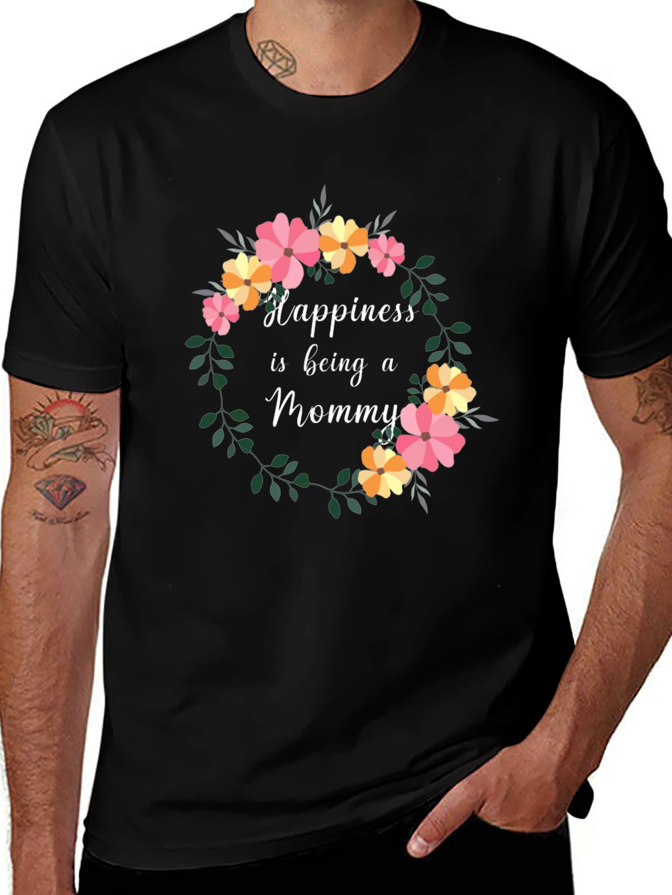 Happiness is Being a Mommy Graphic Tee
