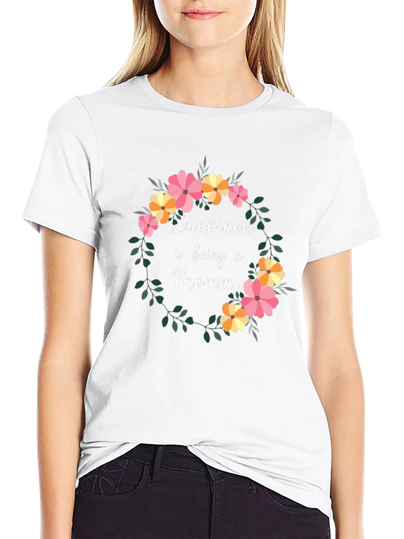 Happiness is Being a Mommy Graphic Tee