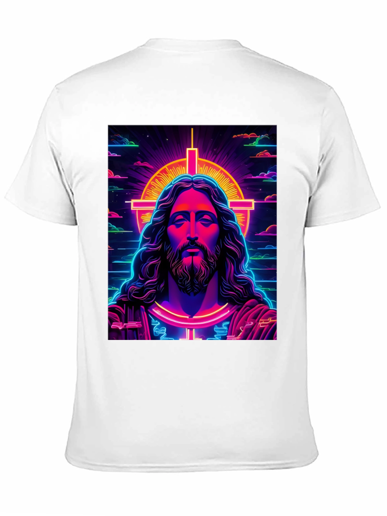Neon Jesus Graphic T-Shirt