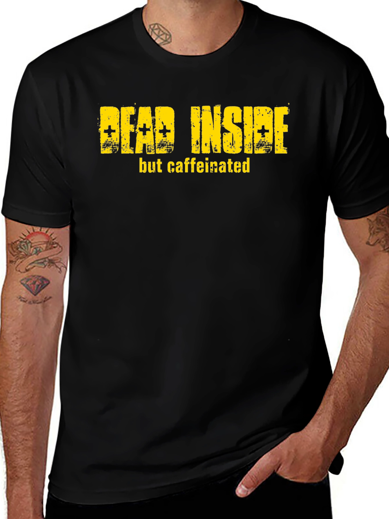 Dead Inside But Caffeinated Graphic T-Shirt