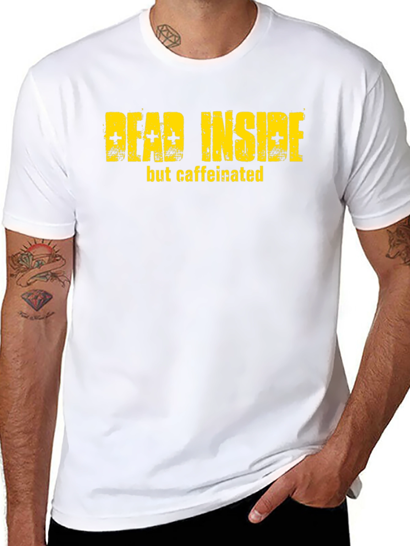 Dead Inside But Caffeinated Graphic T-Shirt