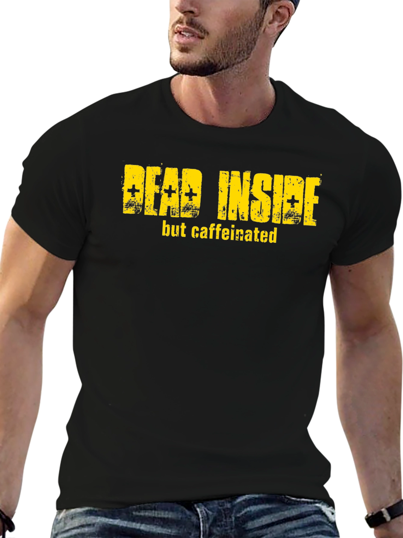 Dead Inside But Caffeinated Graphic T-Shirt