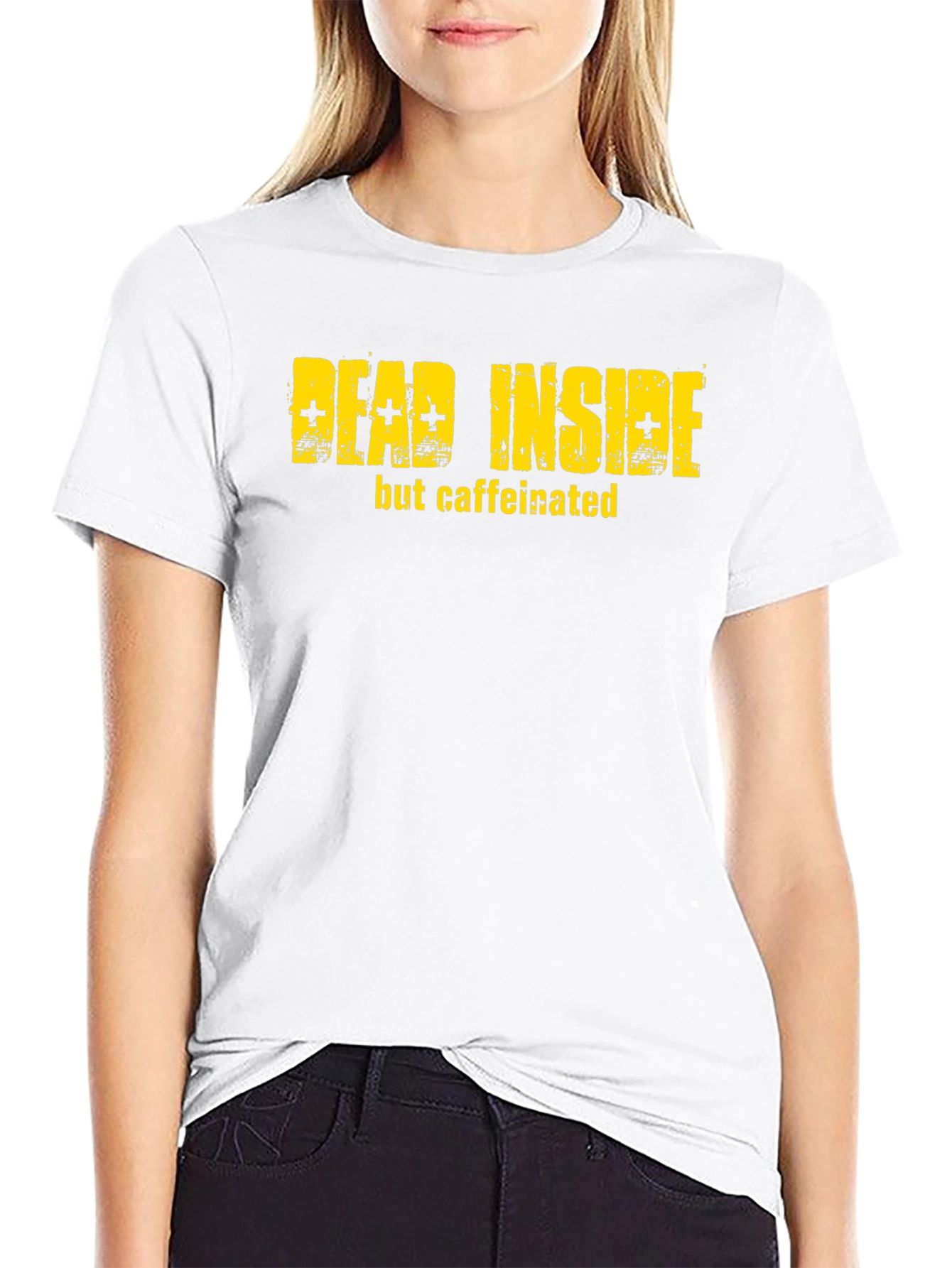 Dead Inside But Caffeinated Graphic T-Shirt