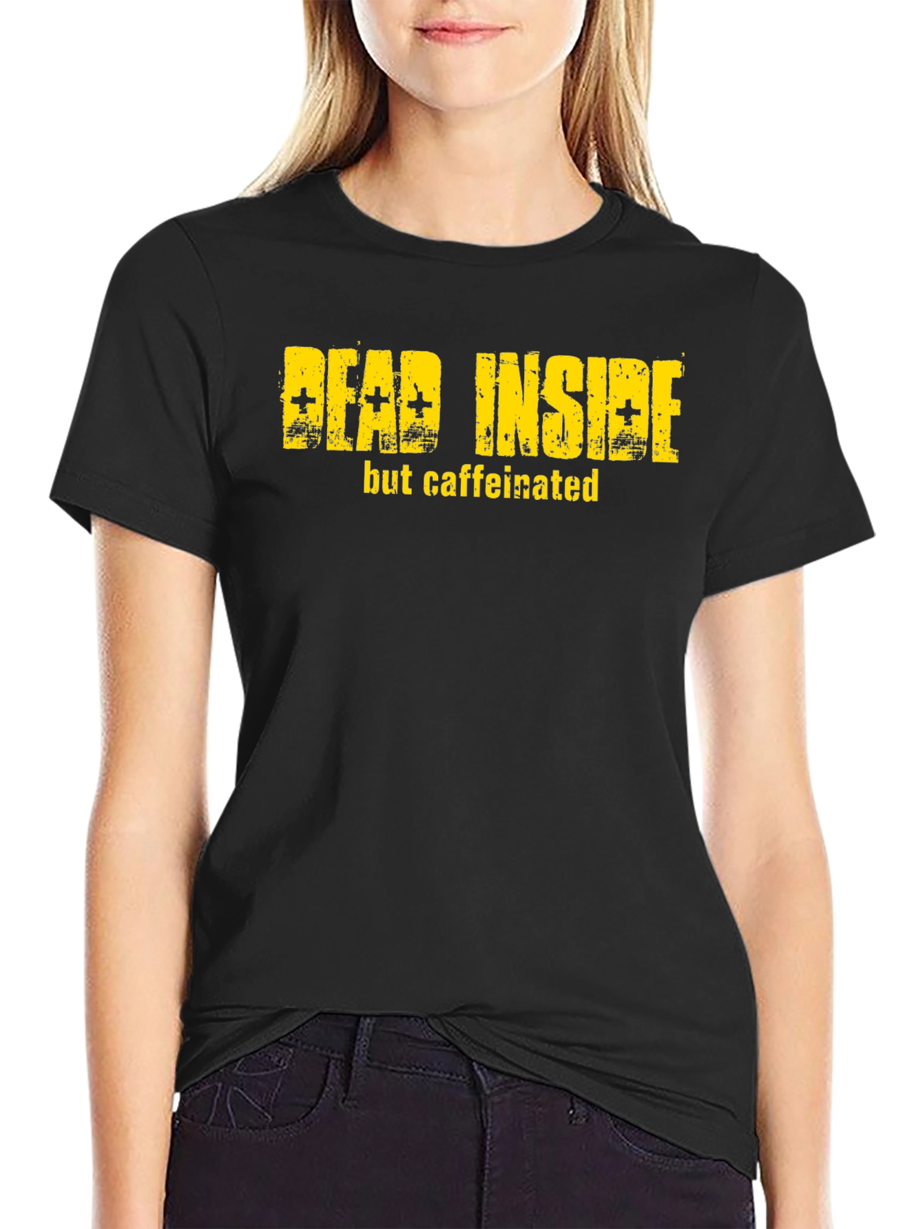 Dead Inside But Caffeinated Graphic T-Shirt