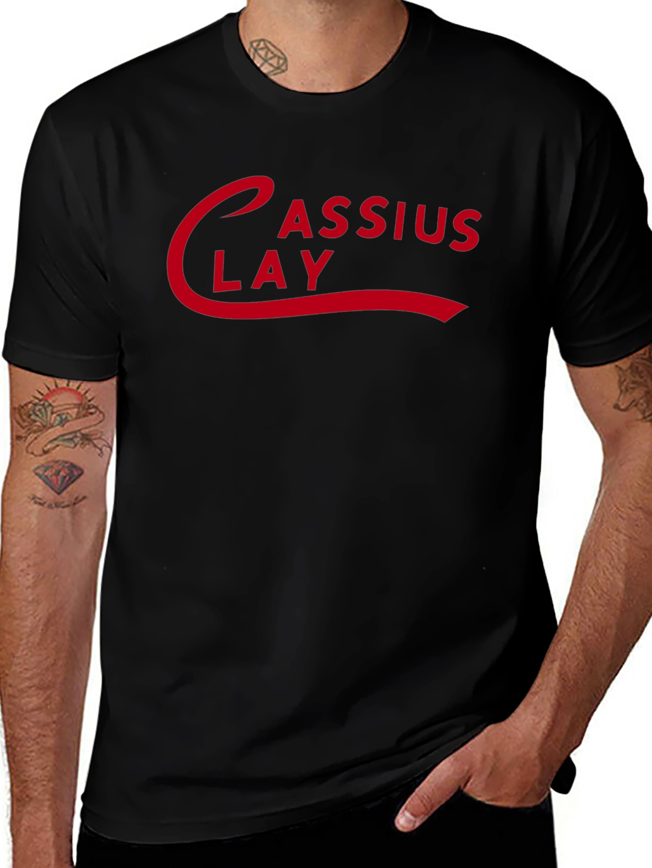 Cassius Clay Retro Style Graphic T-Shirt