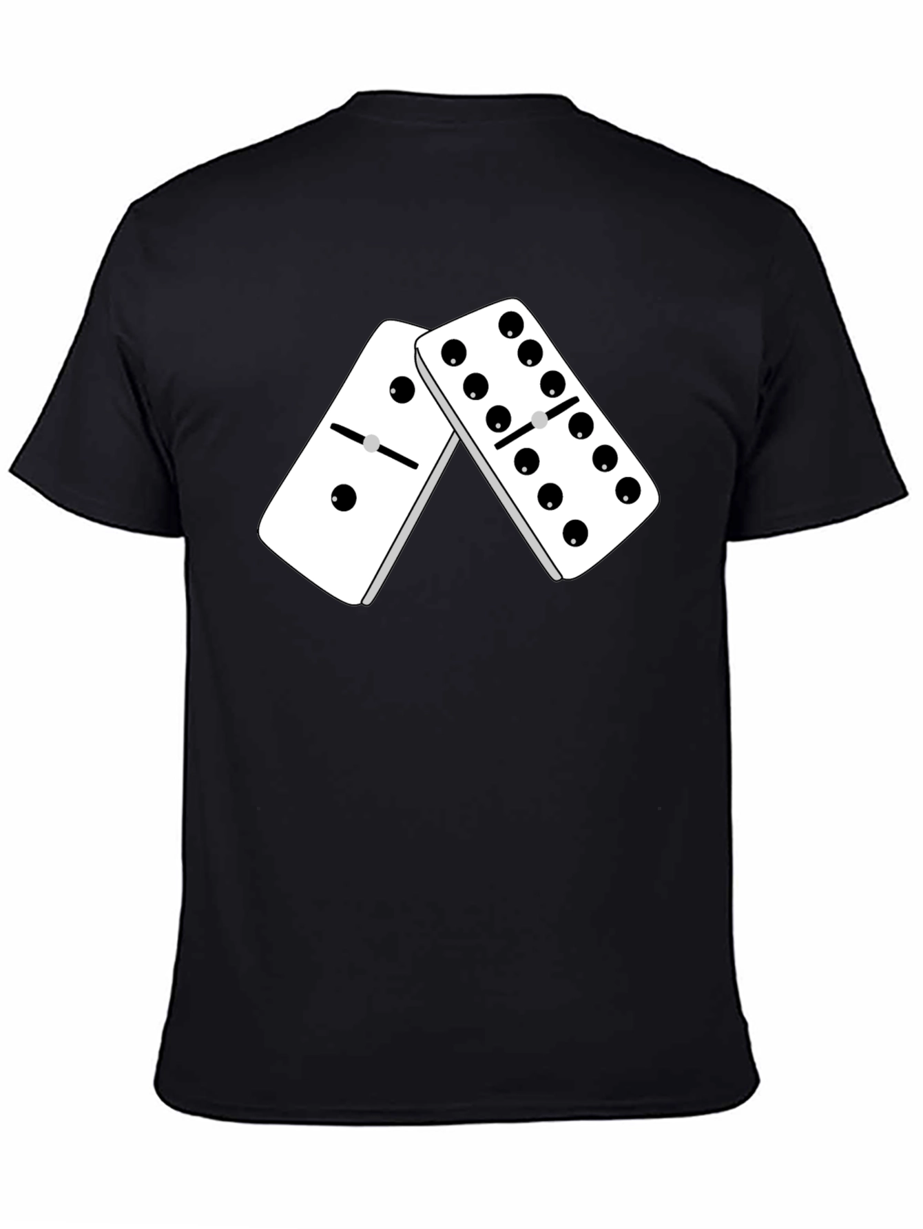 Domino Graphic Tee - Stylish Black T-Shirt