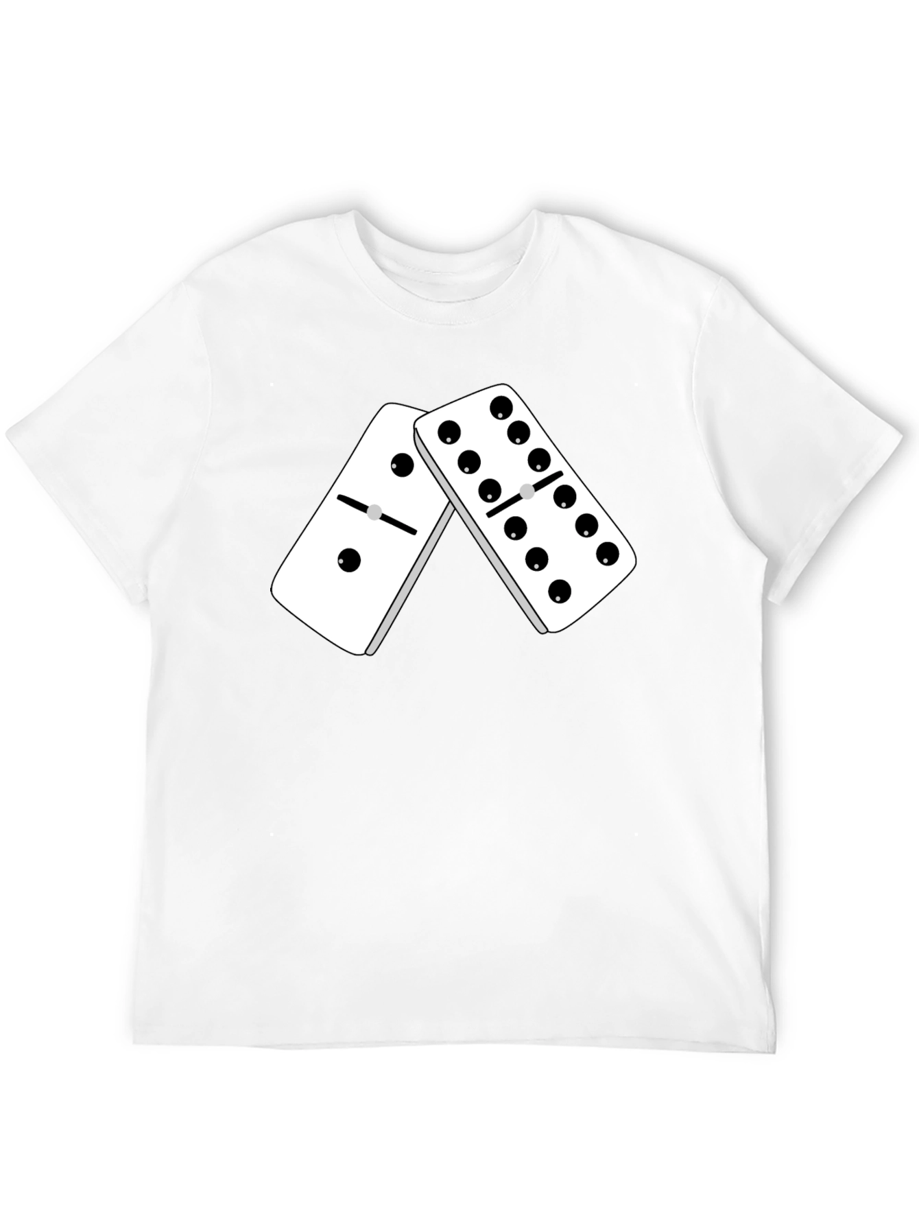 Domino Graphic Tee - Stylish Black T-Shirt
