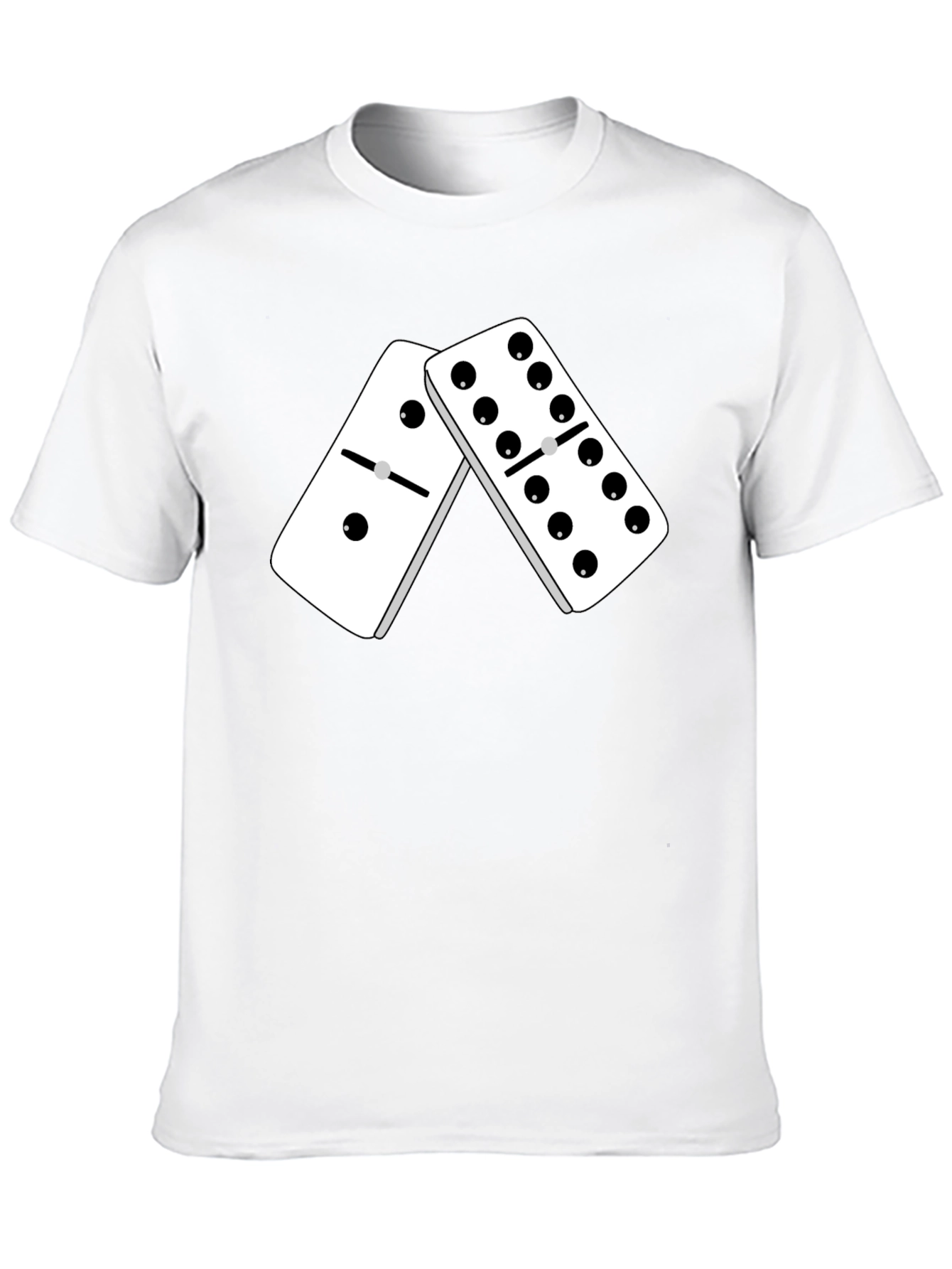 Domino Graphic Tee - Stylish Black T-Shirt