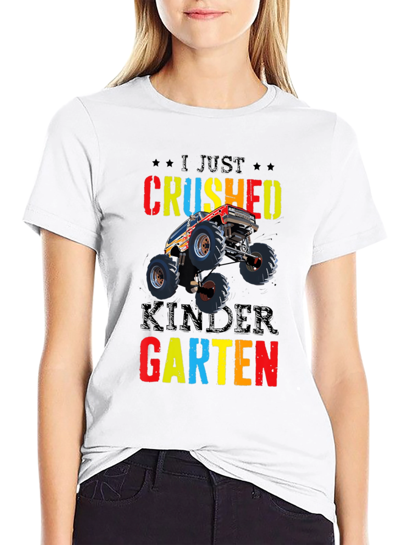 Crushed Kindergarten Monster Truck Tee